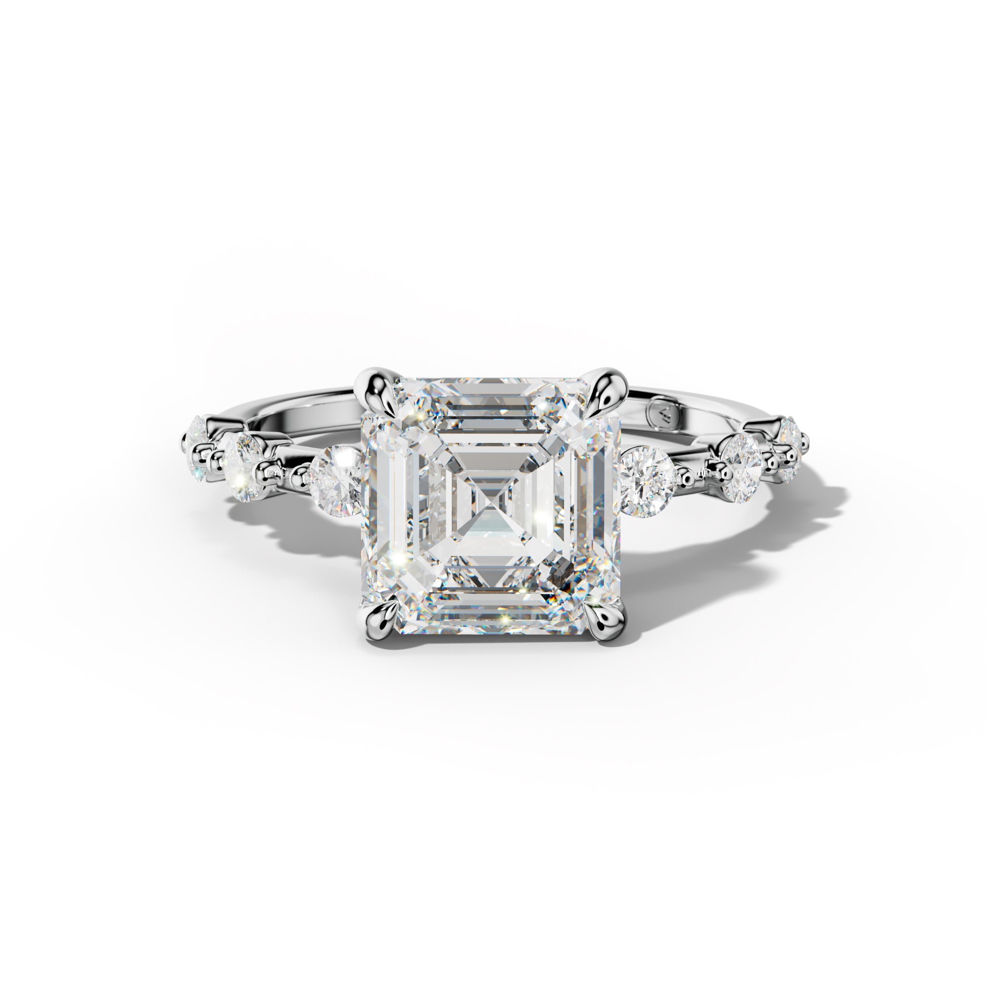 Scarlett Asscher Cut Diamond Engagement Ring
