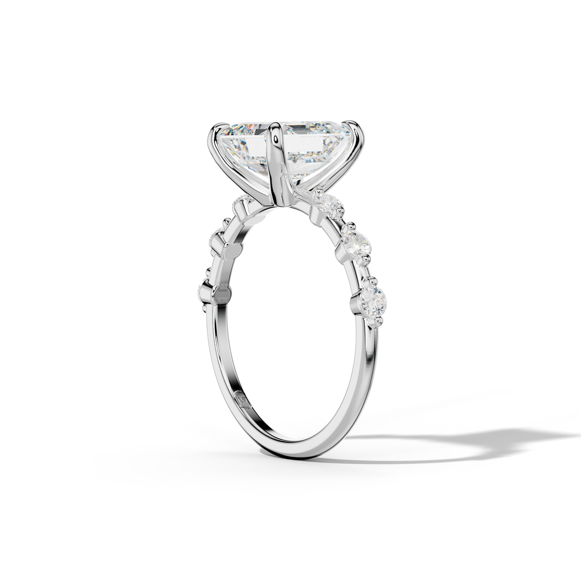 Scarlett Asscher Cut Diamond Engagement Ring