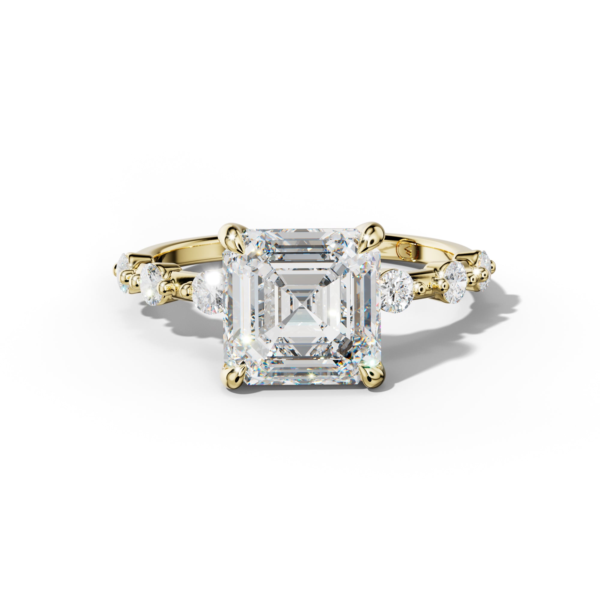 Scarlett Asscher Cut Diamond Engagement Ring