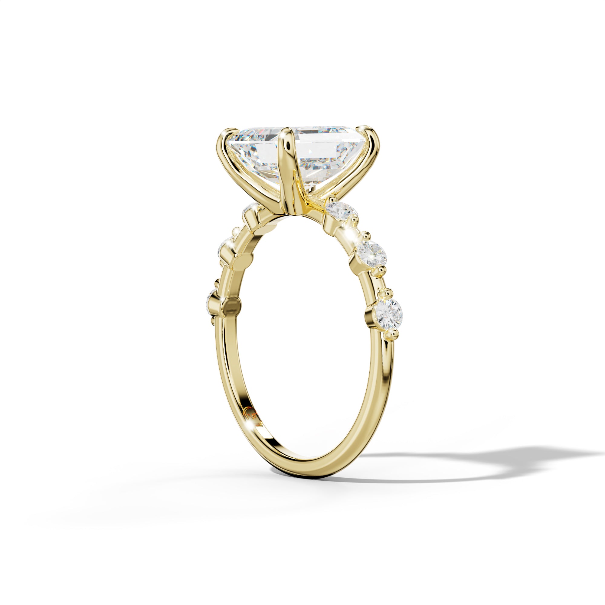 Scarlett Asscher Cut Diamond Engagement Ring