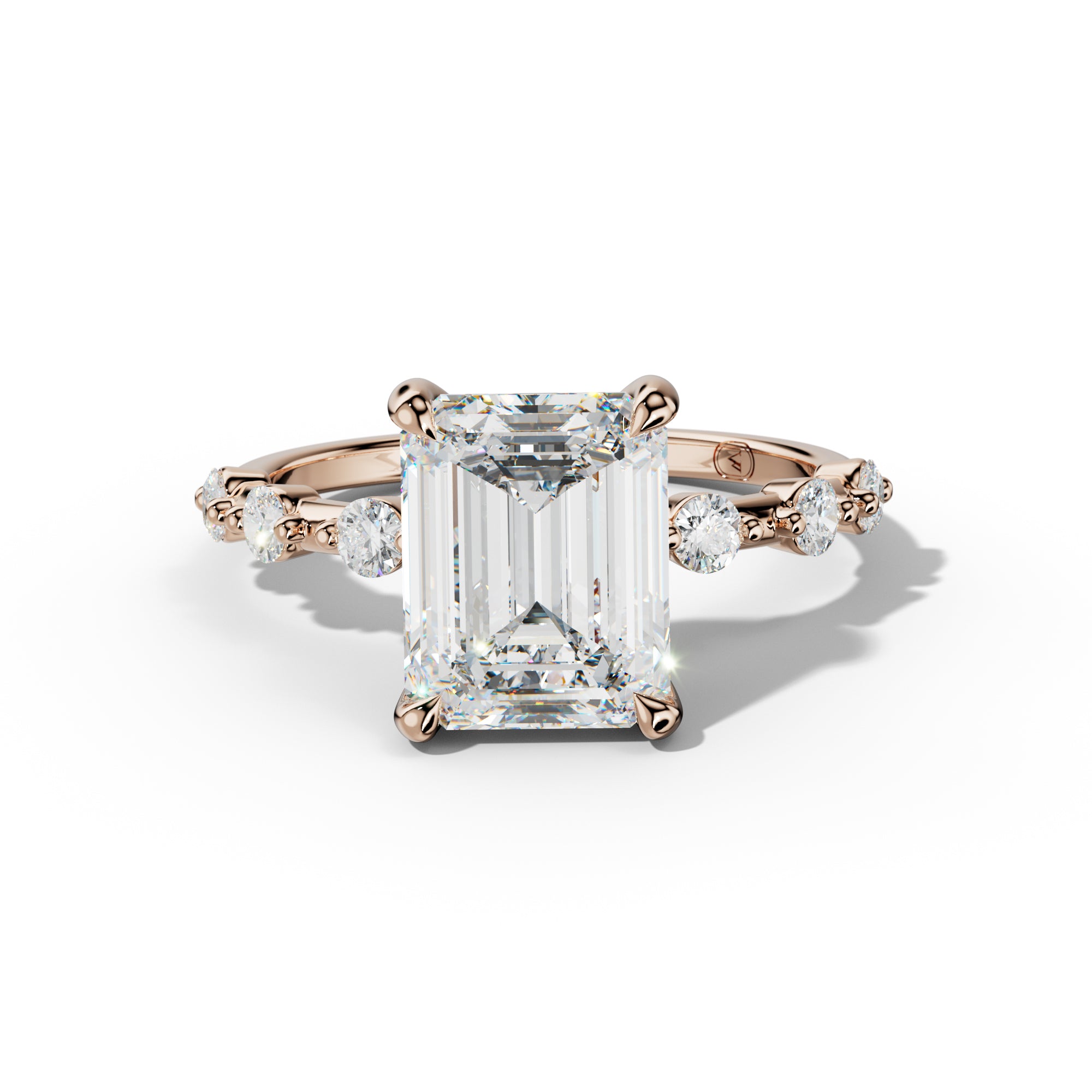 Scarlett Emerald Cut Diamond Engagement Ring