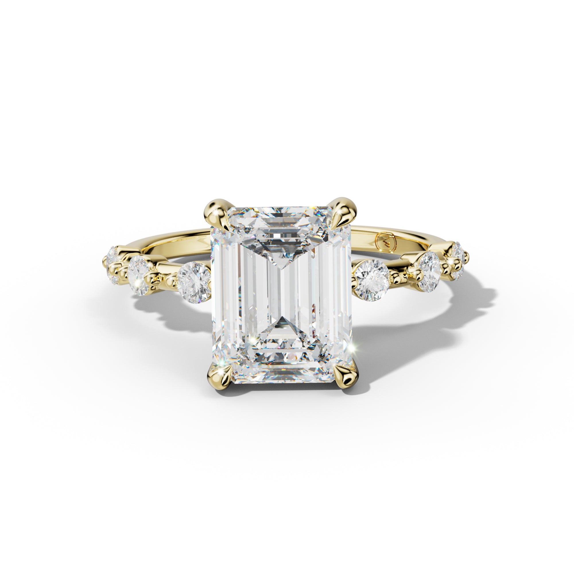 Scarlett Emerald Cut Diamond Engagement Ring