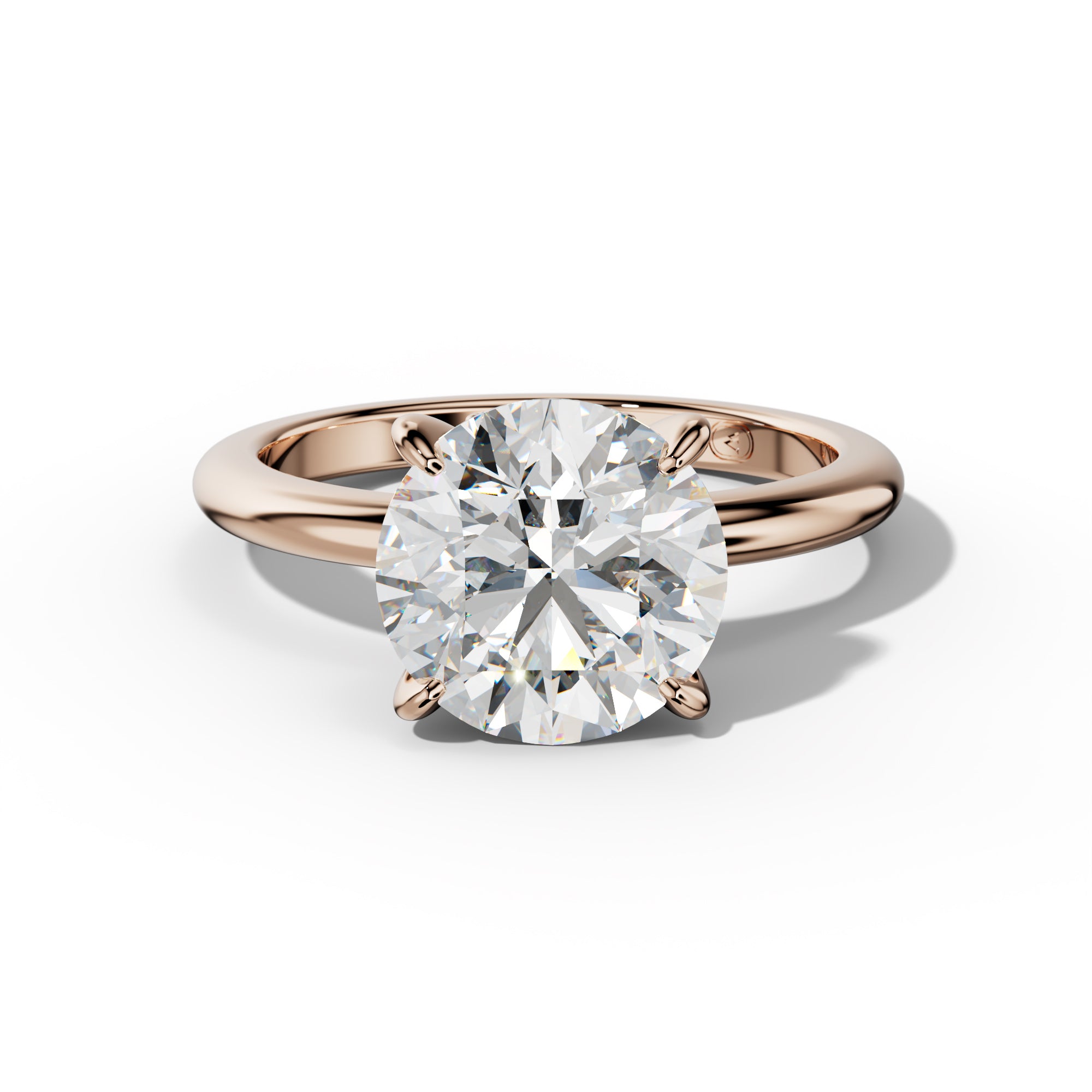 Natalie Round Diamond Engagement Ring