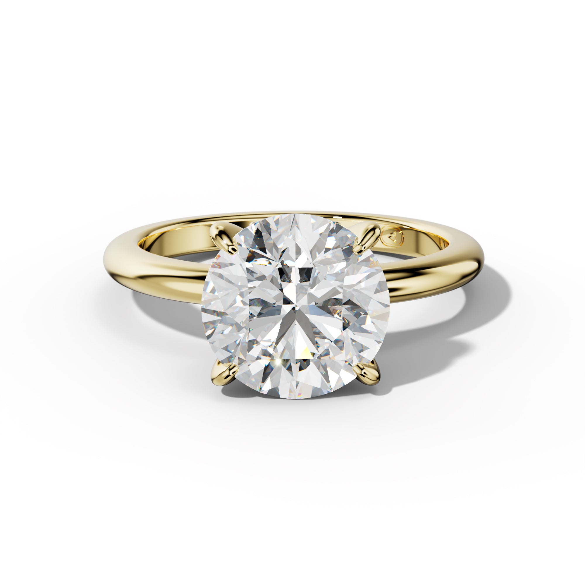 Natalie Round Diamond Engagement Ring