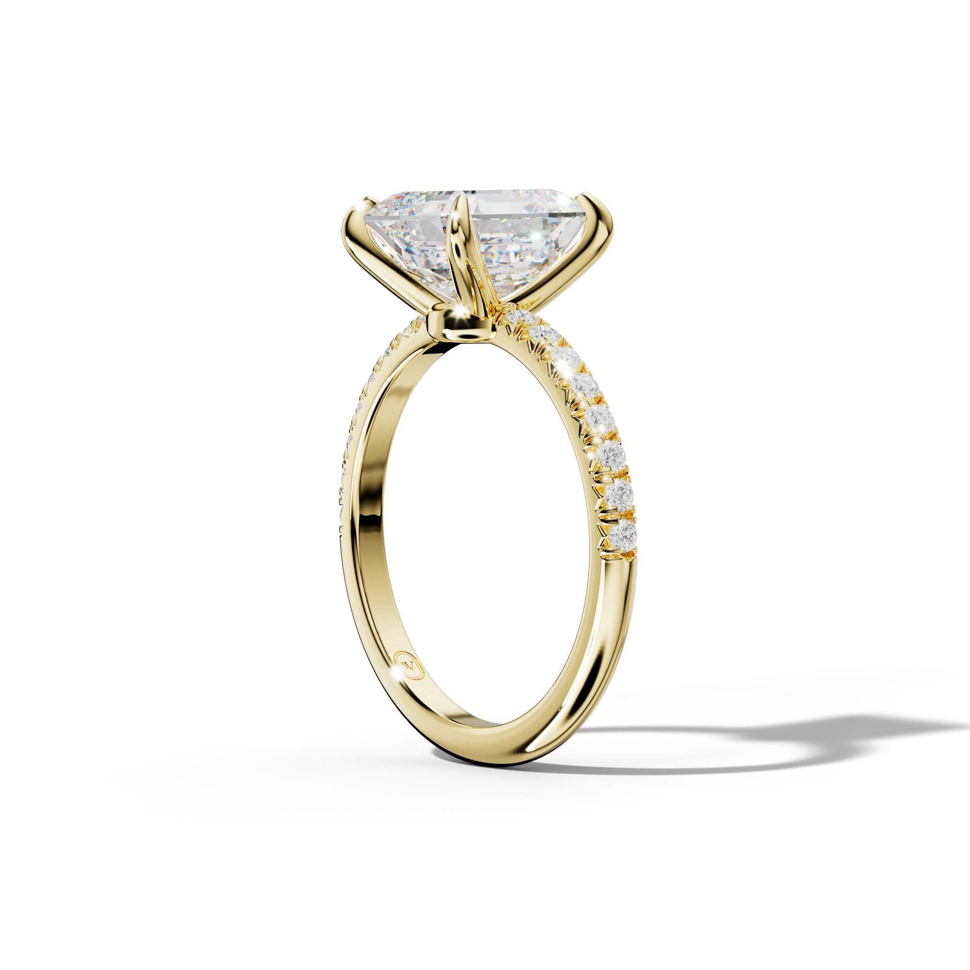 Audrey Asscher Cut Engagement Ring