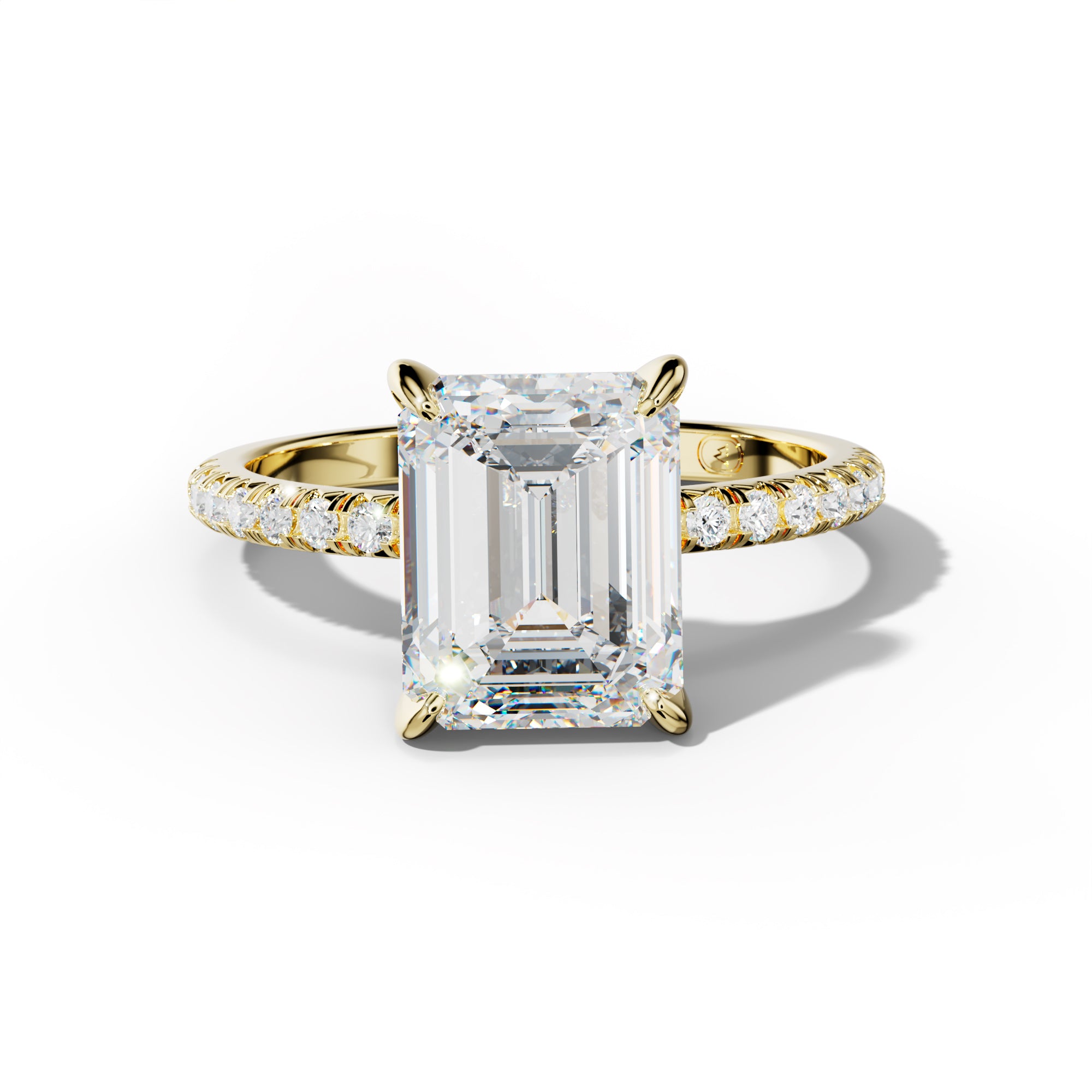 Audrey Emerald Cut Diamond Engagement Ring