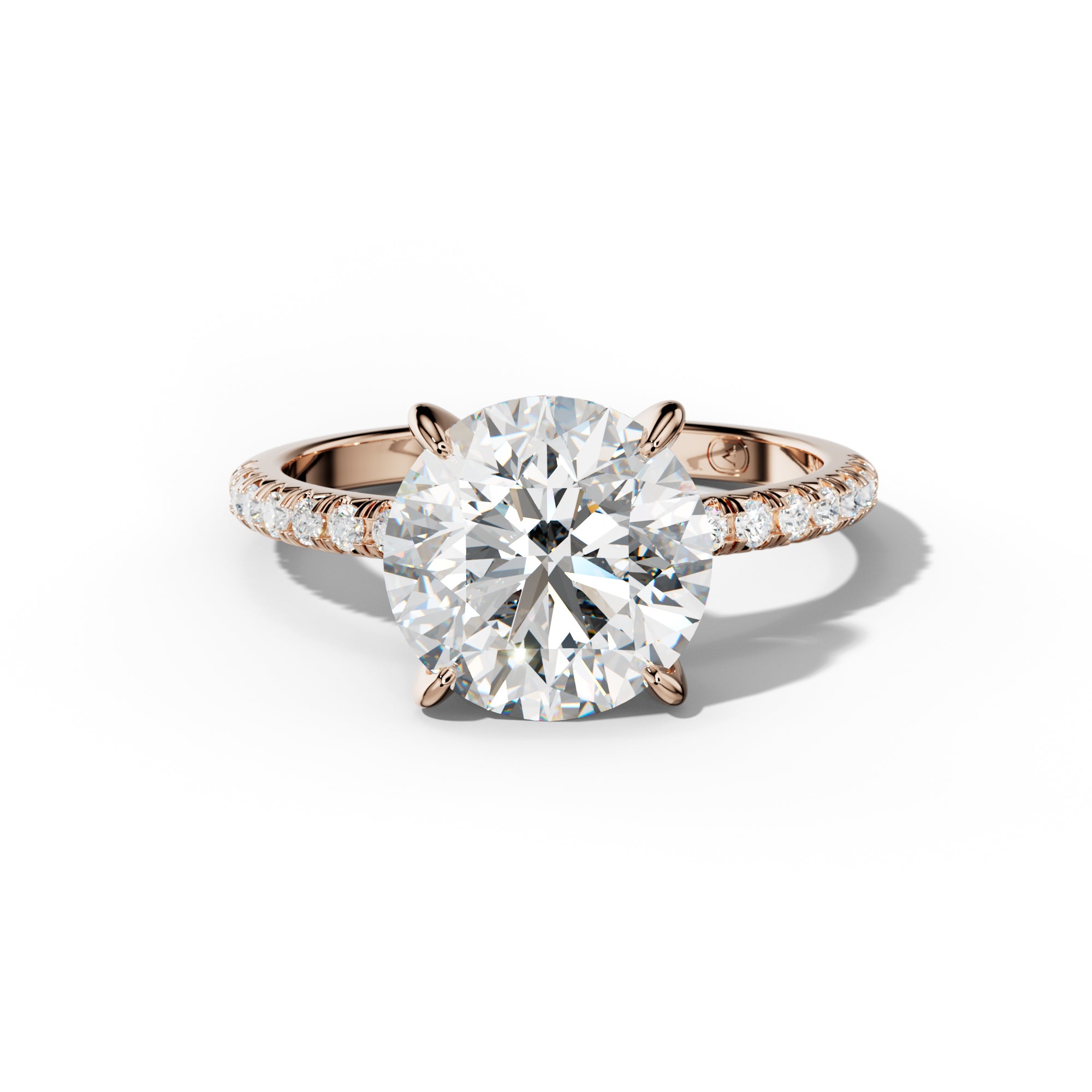 Audrey Round Diamond Engagement Ring