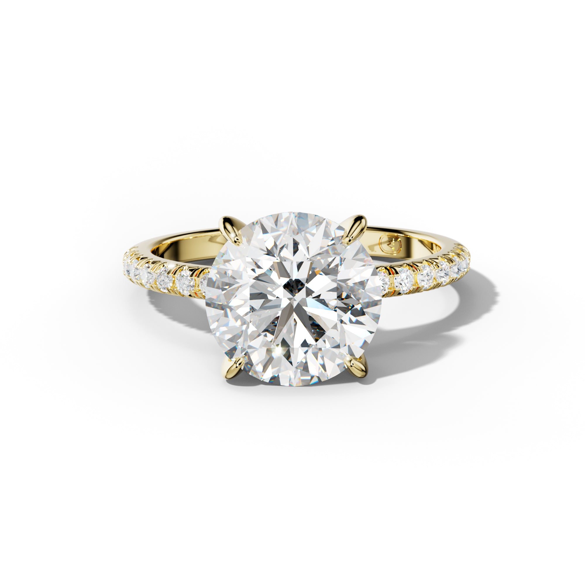 Audrey Round Diamond Engagement Ring