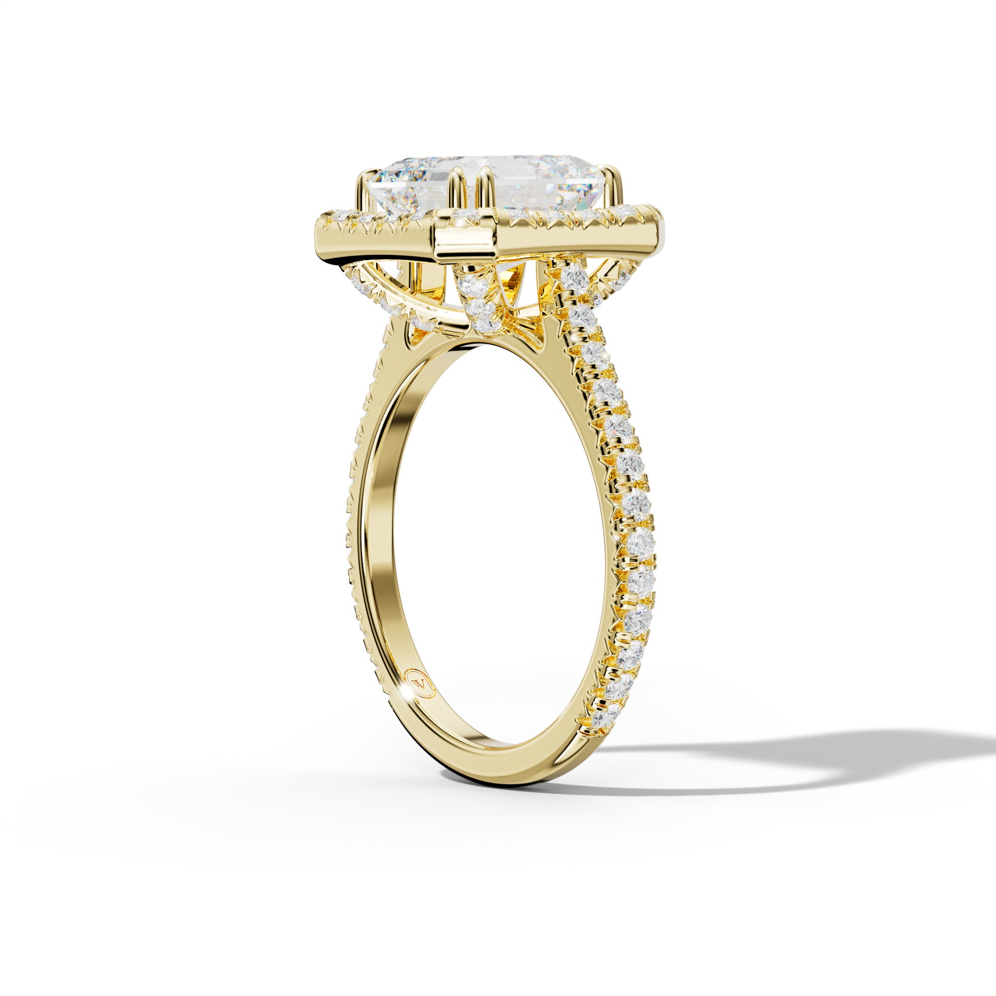 Madison Asscher Cut Diamond Engagement Ring
