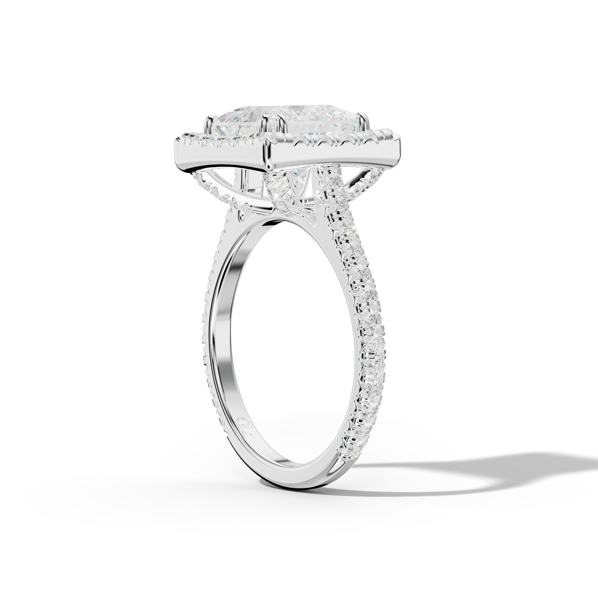 Madison Princess Cut Diamond Engagement Ring