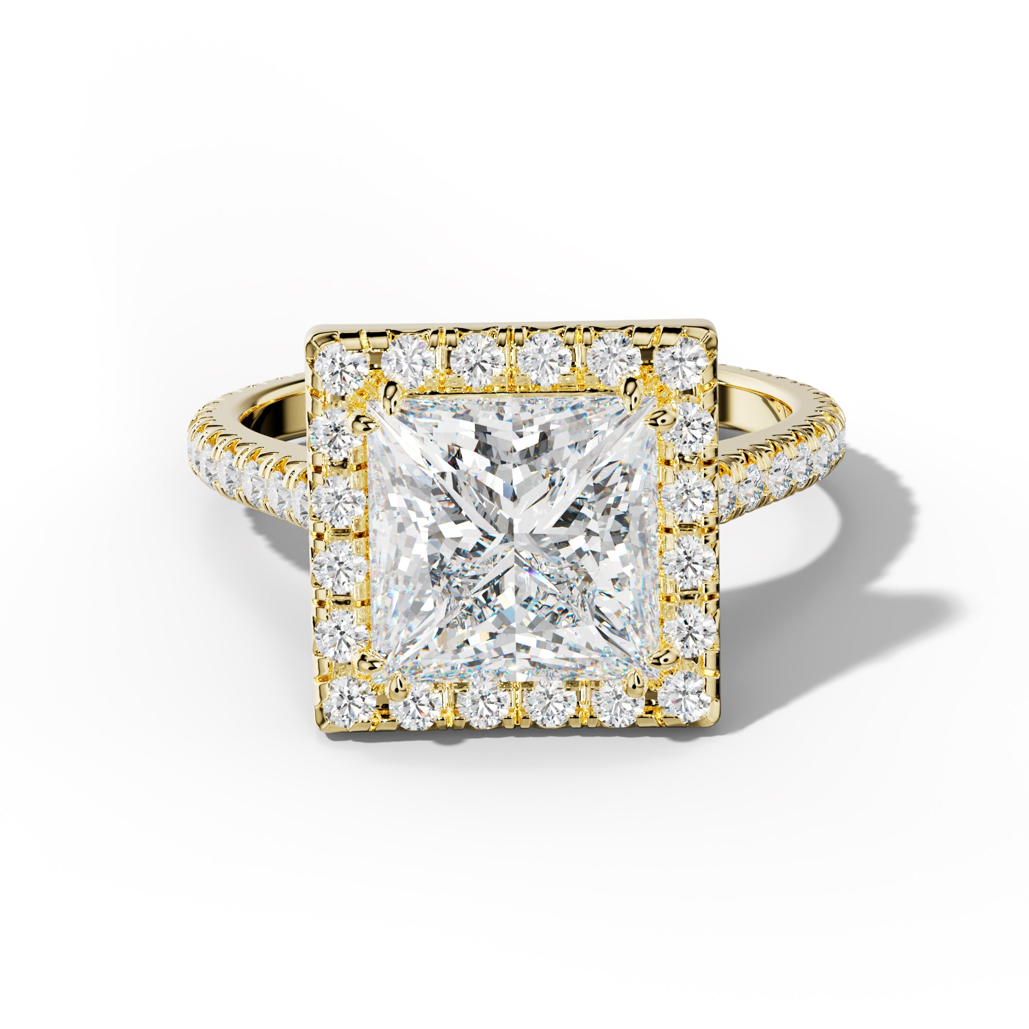 Madison Princess Cut Diamond Engagement Ring
