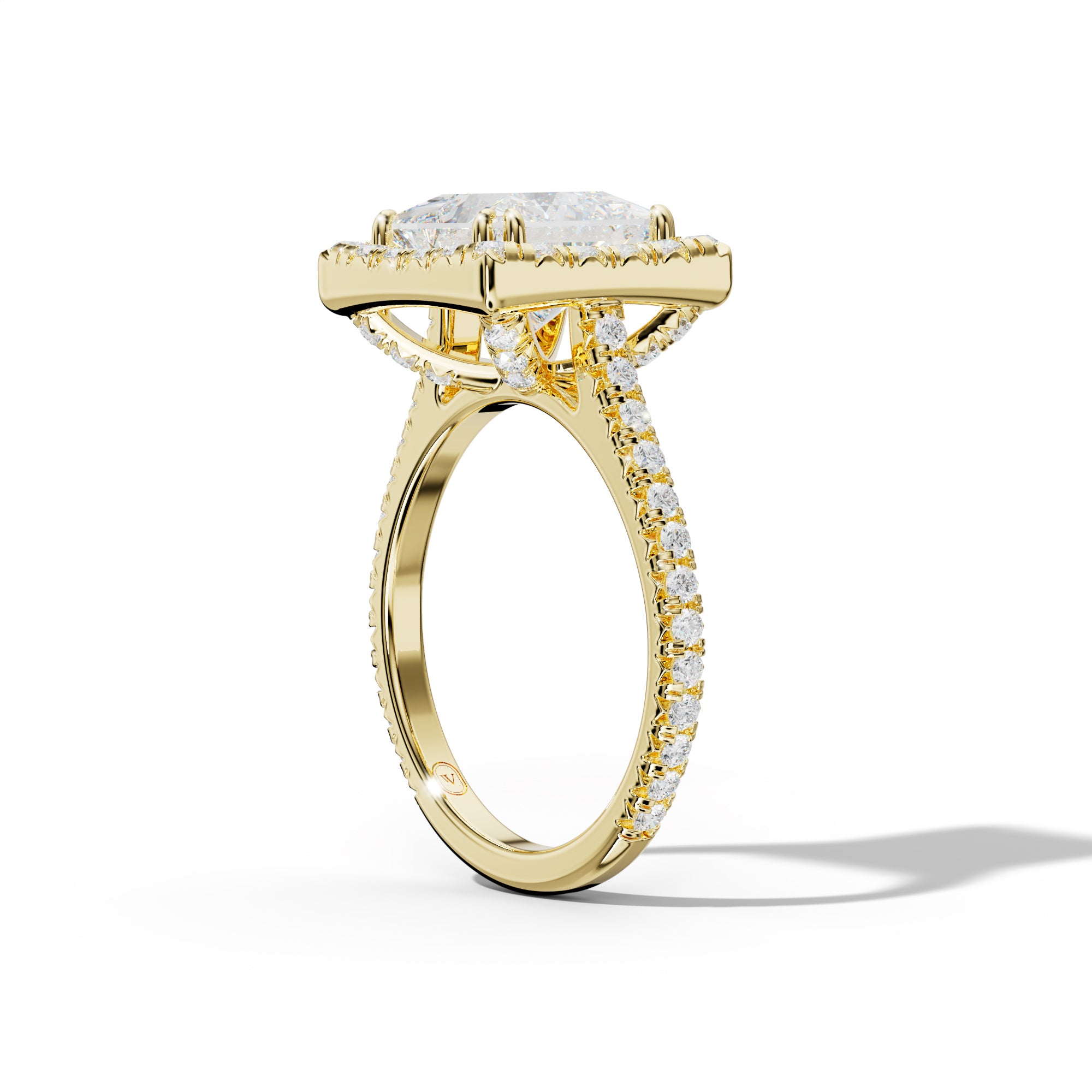 Madison Princess Cut Diamond Engagement Ring