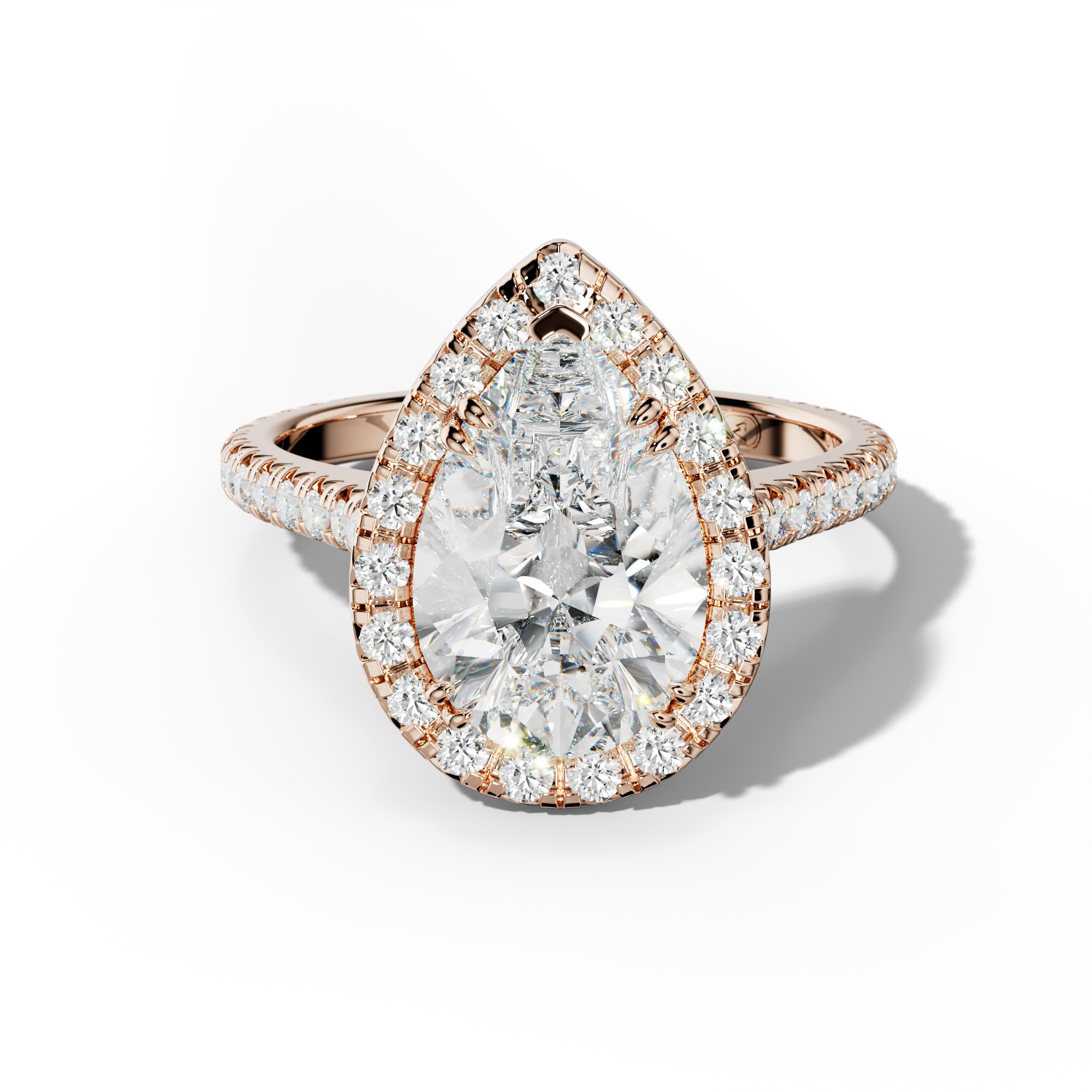 Madison Pear Shape Diamond Engagement Ring