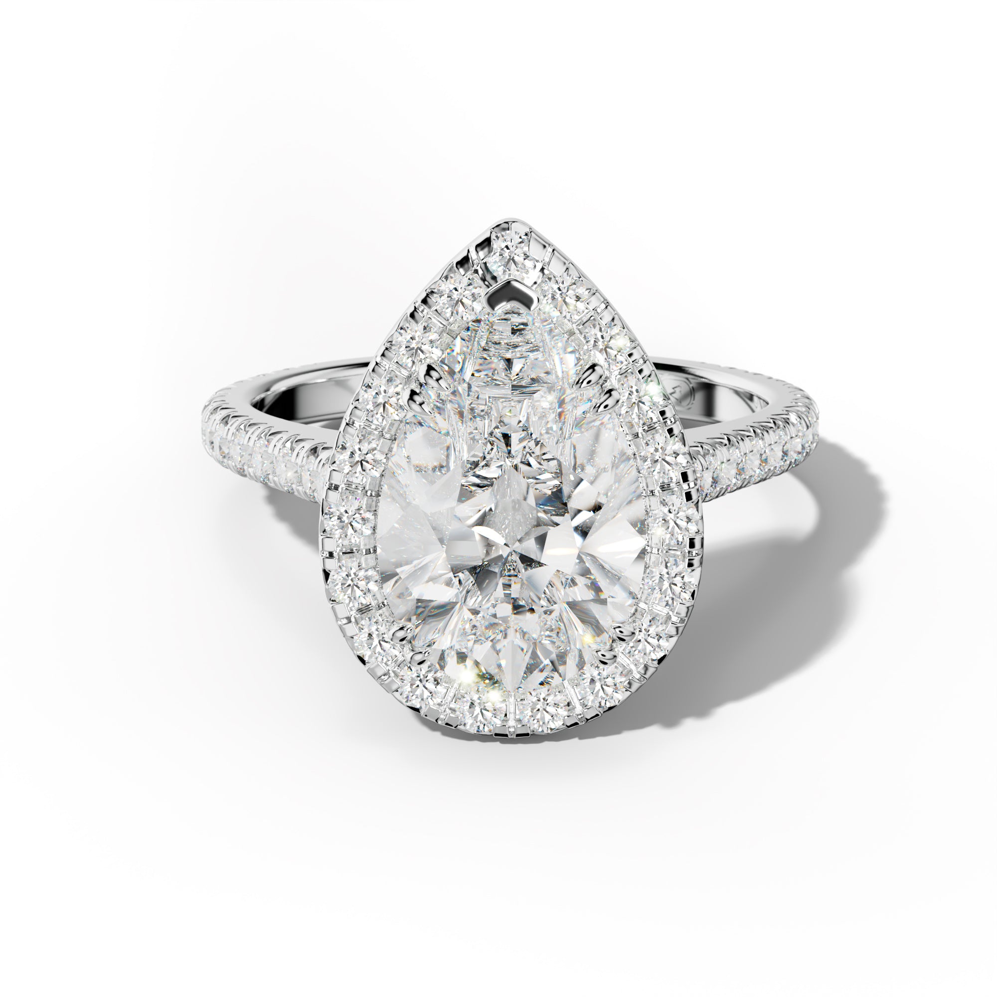 Madison Pear Shape Diamond Engagement Ring
