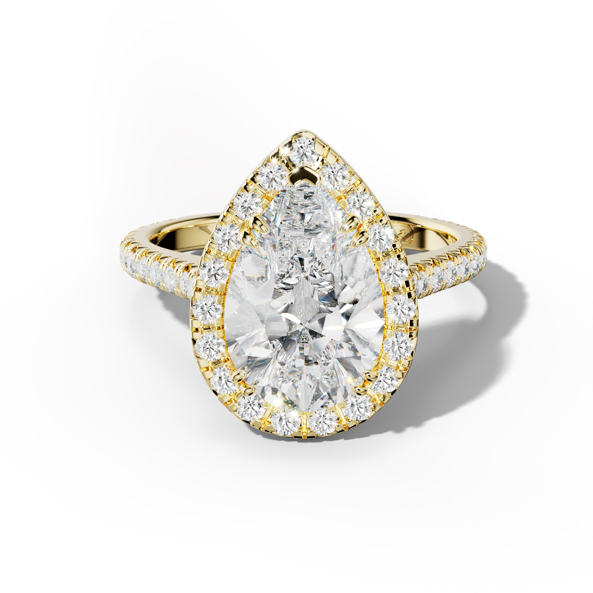 Madison Pear Shape Diamond Engagement Ring