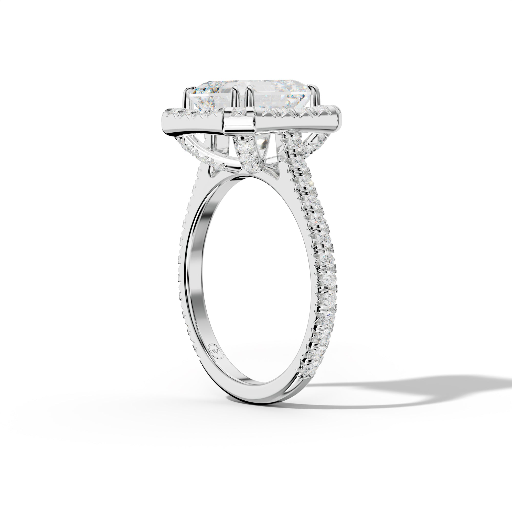 Madison Asscher Cut Diamond Engagement Ring
