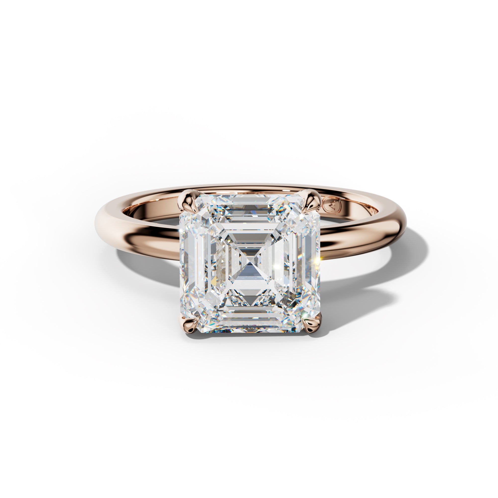 Anna Asscher Cut Engagement Ring
