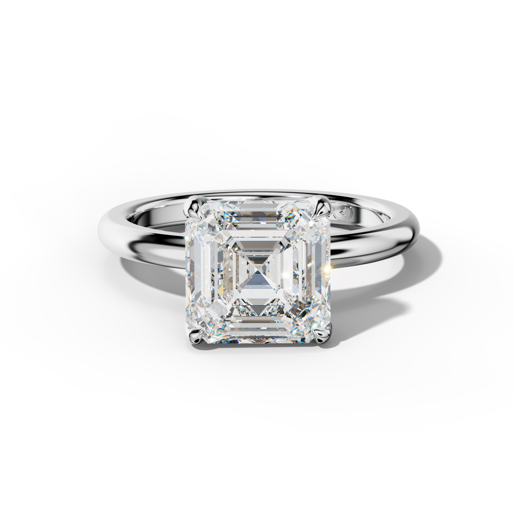 Anna Asscher Cut Engagement Ring