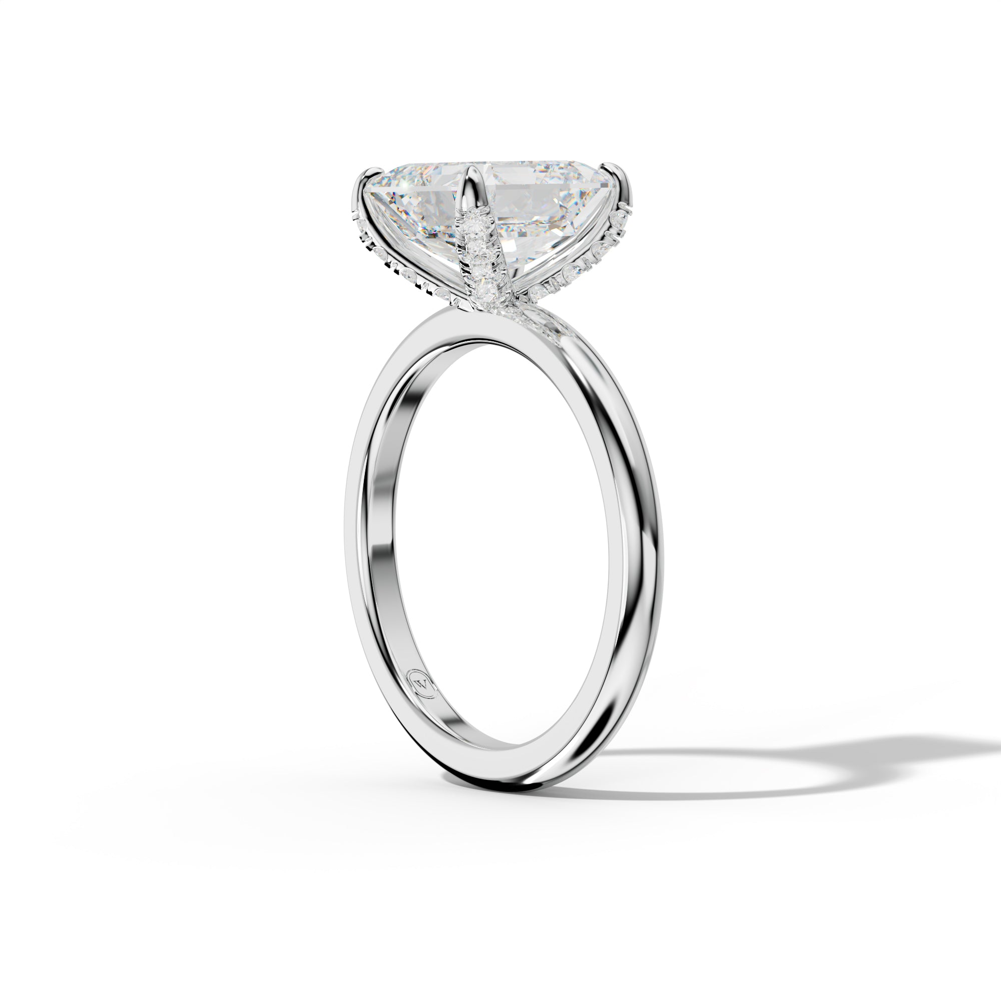 Anna Asscher Cut Engagement Ring