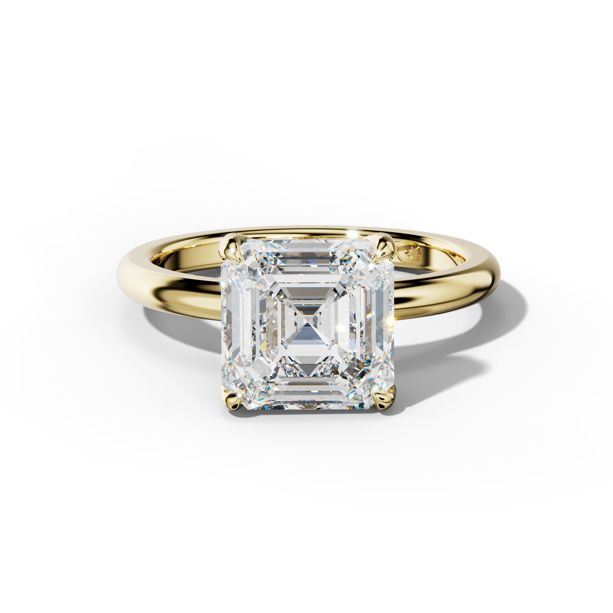 Anna Asscher Cut Engagement Ring