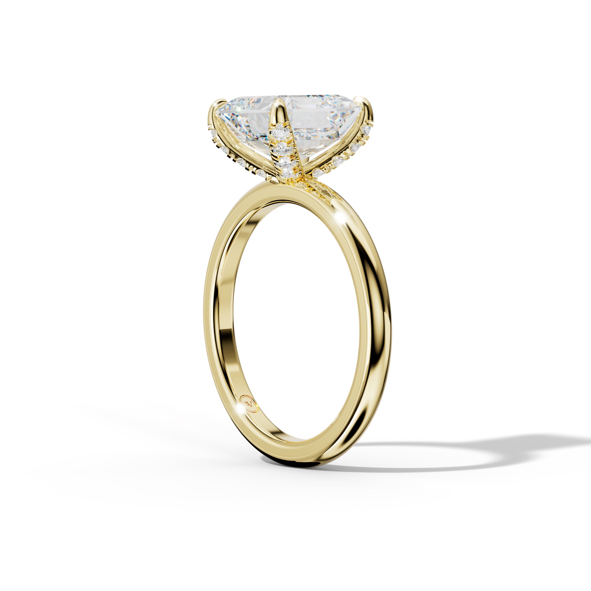 Anna Asscher Cut Engagement Ring