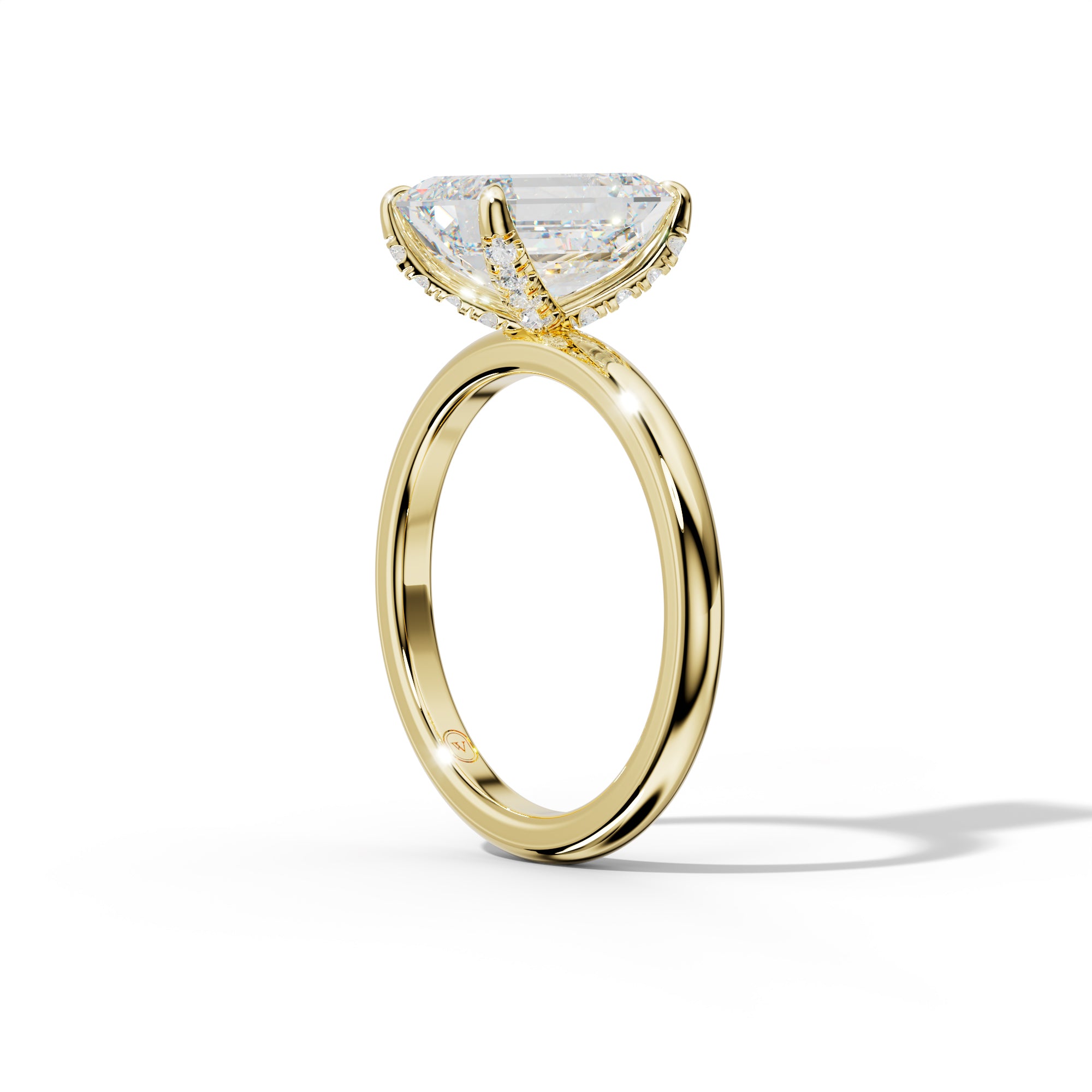 Anna Emerald Cut Engagement Ring