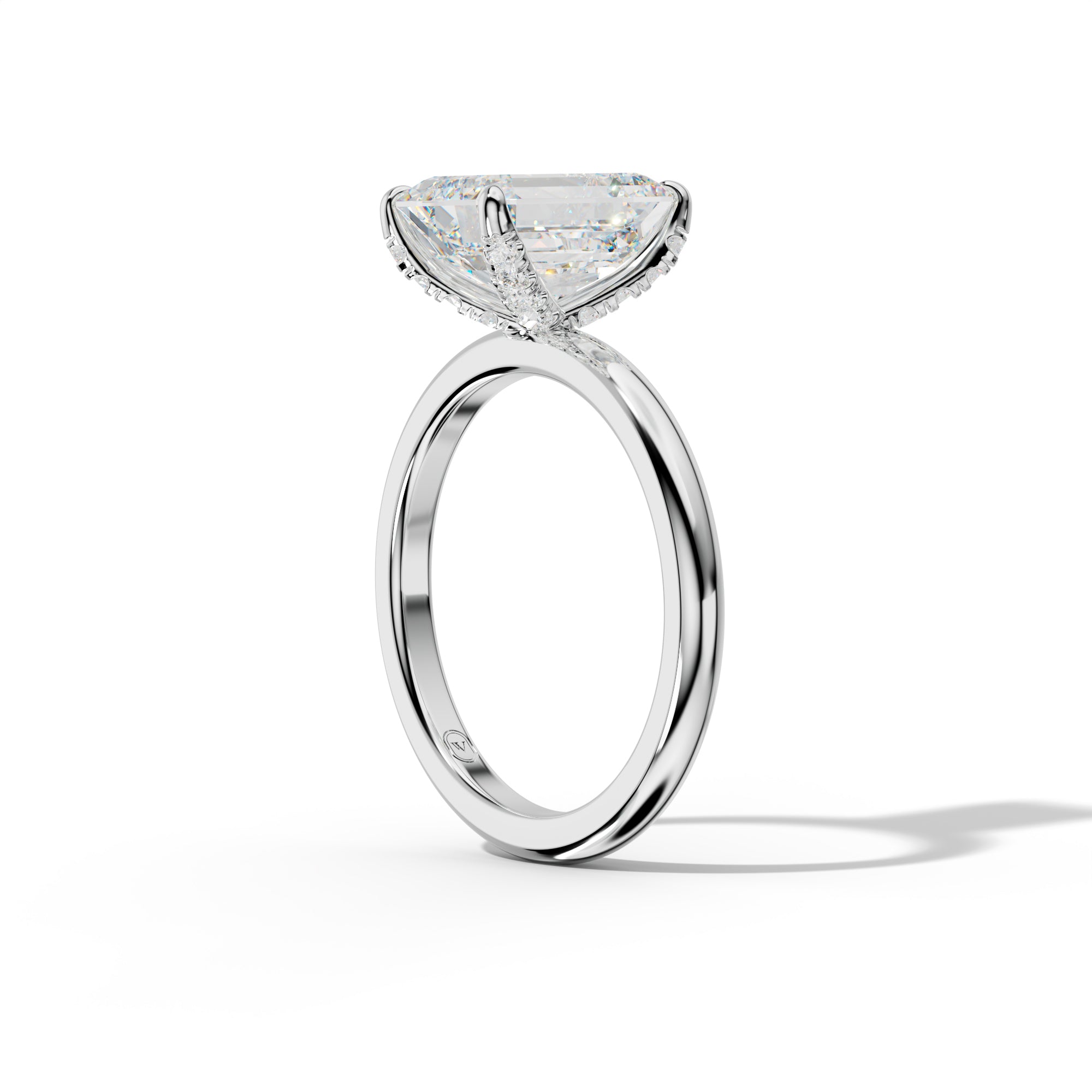 Anna Emerald Cut Engagement Ring