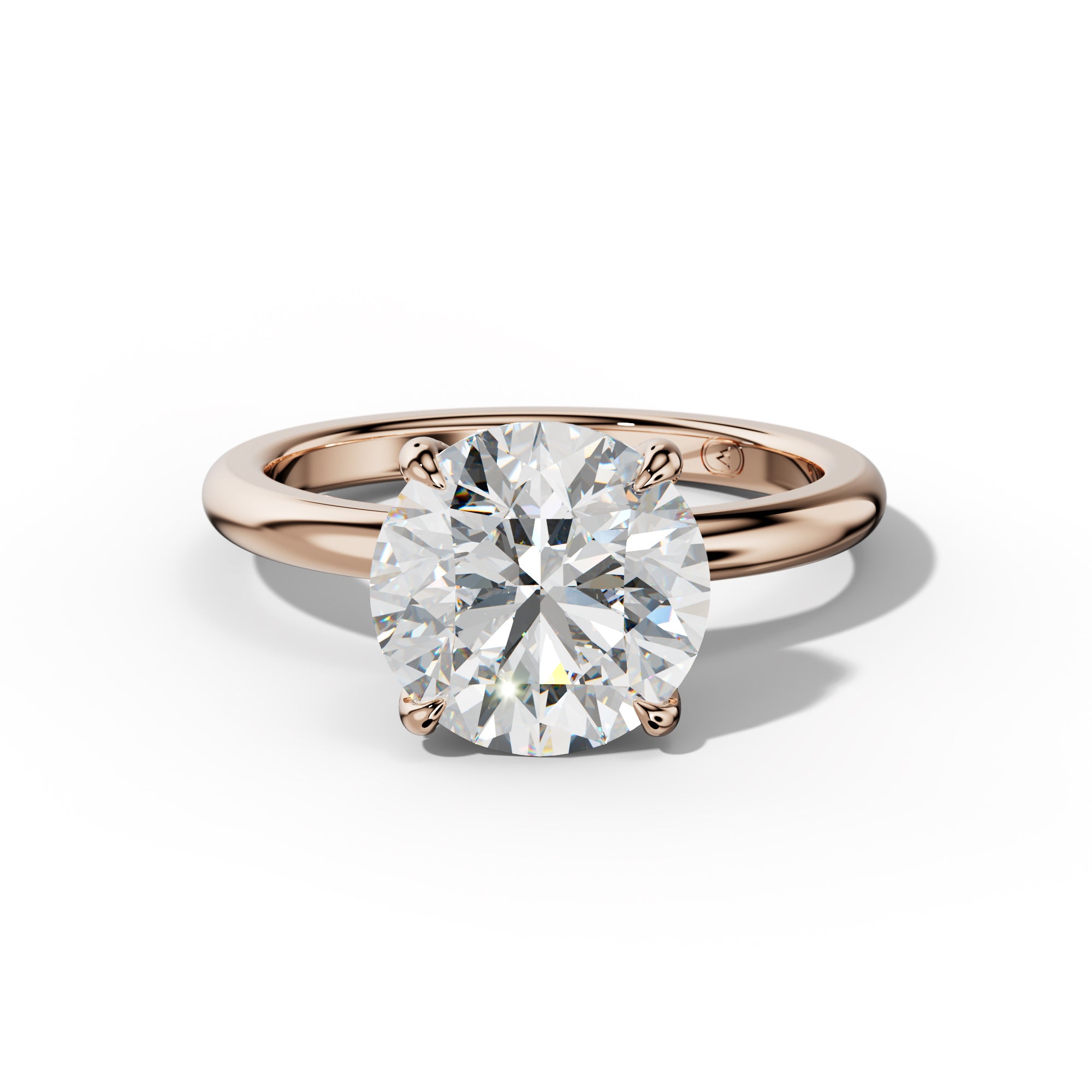 Anna Round Diamond Engagement Ring