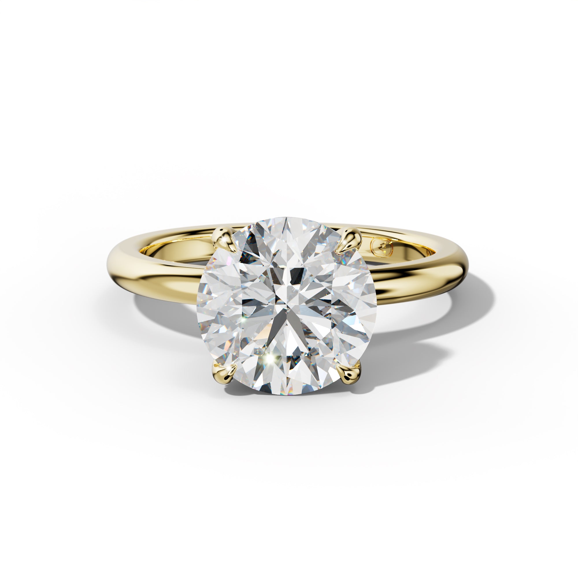Anna Round Diamond Engagement Ring
