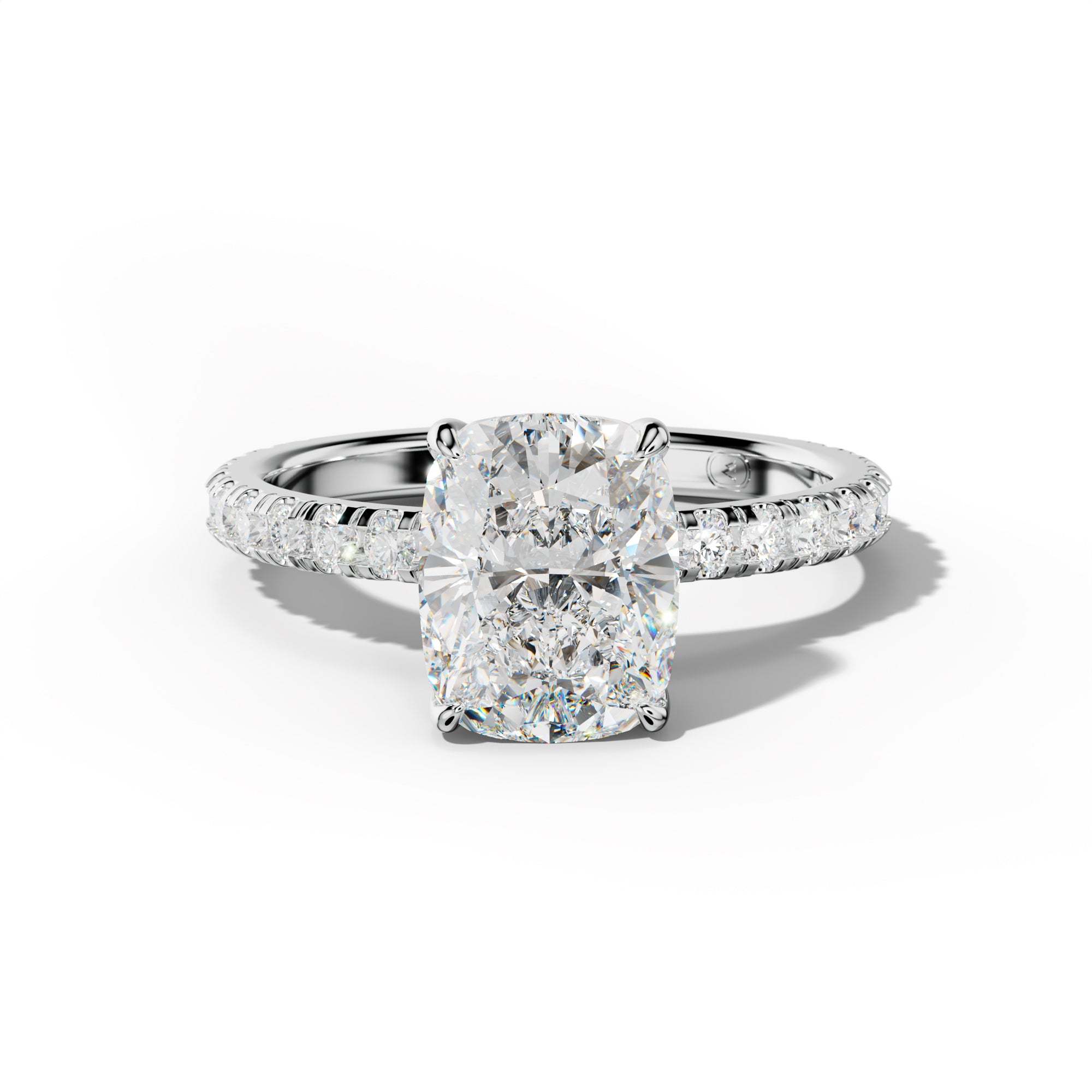 Claire Elongated Cushion Cut Engagement Ring