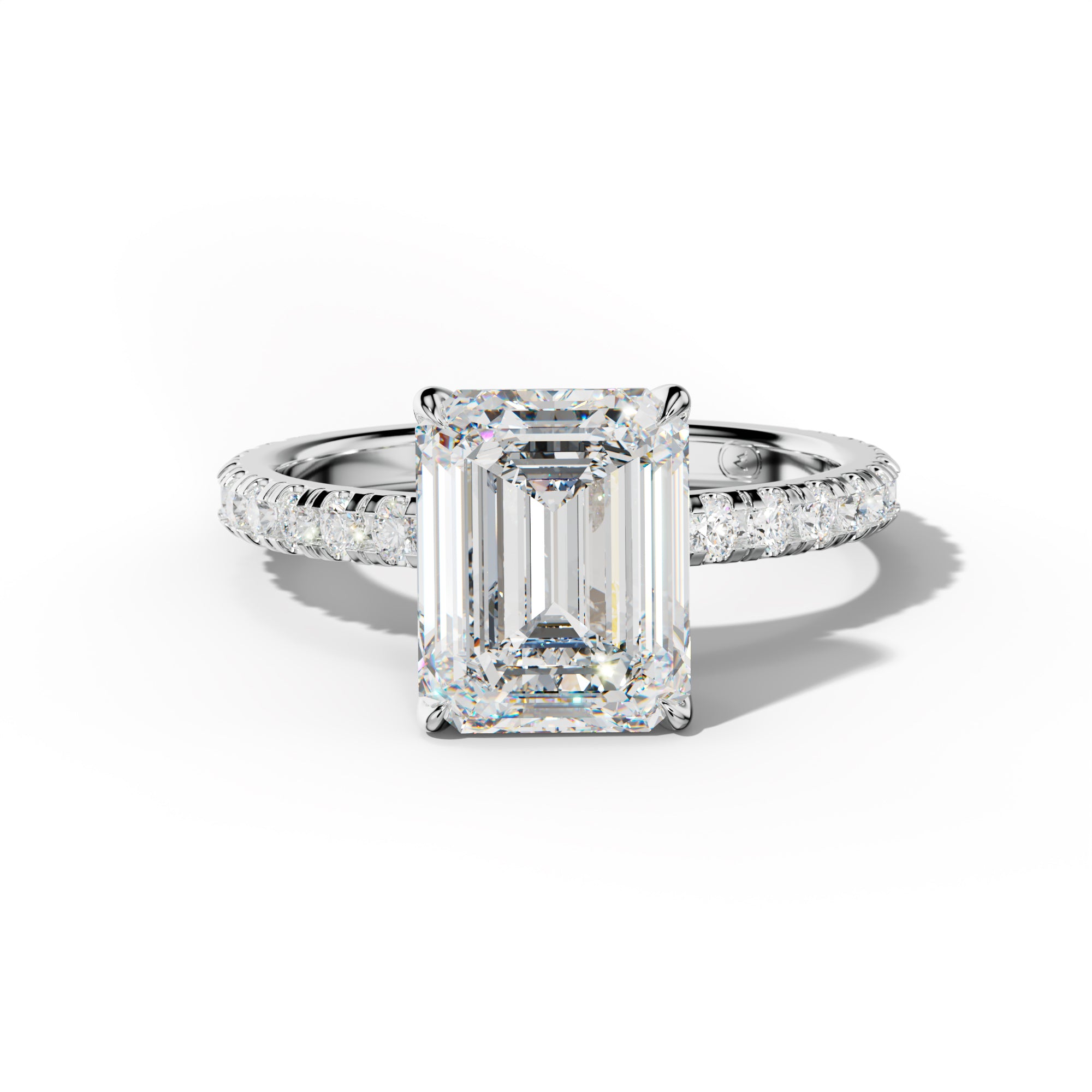 Claire Emerald Cut Engagement Ring