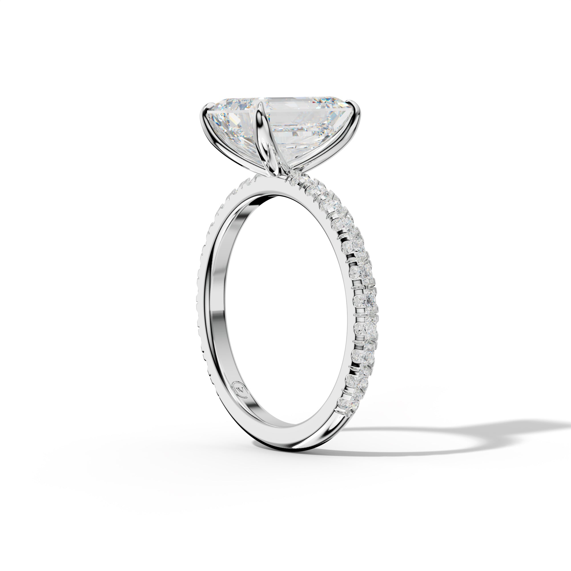 Claire Emerald Cut Engagement Ring