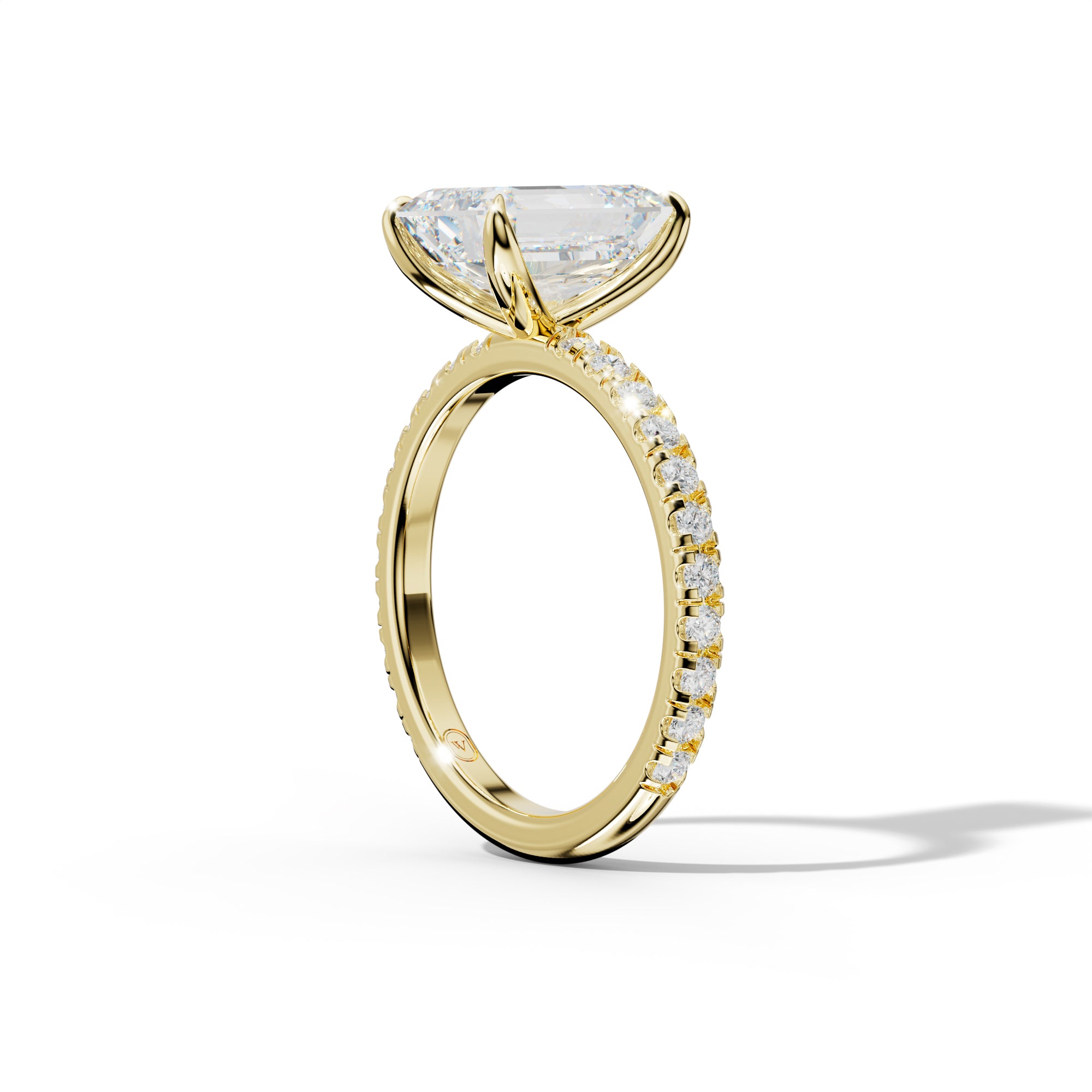 Claire Emerald Cut Engagement Ring