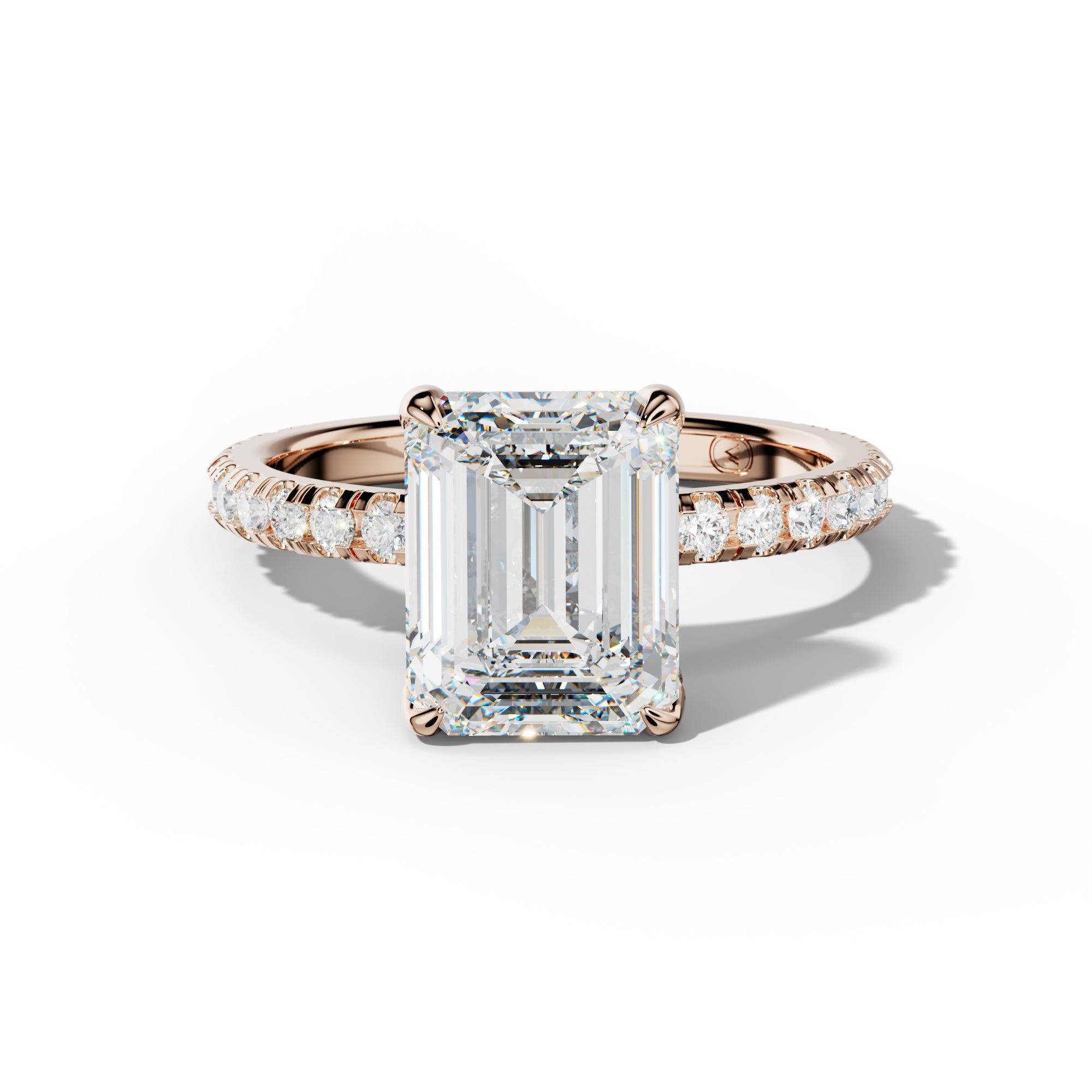 Lucy Emerald Cut Engagement Ring