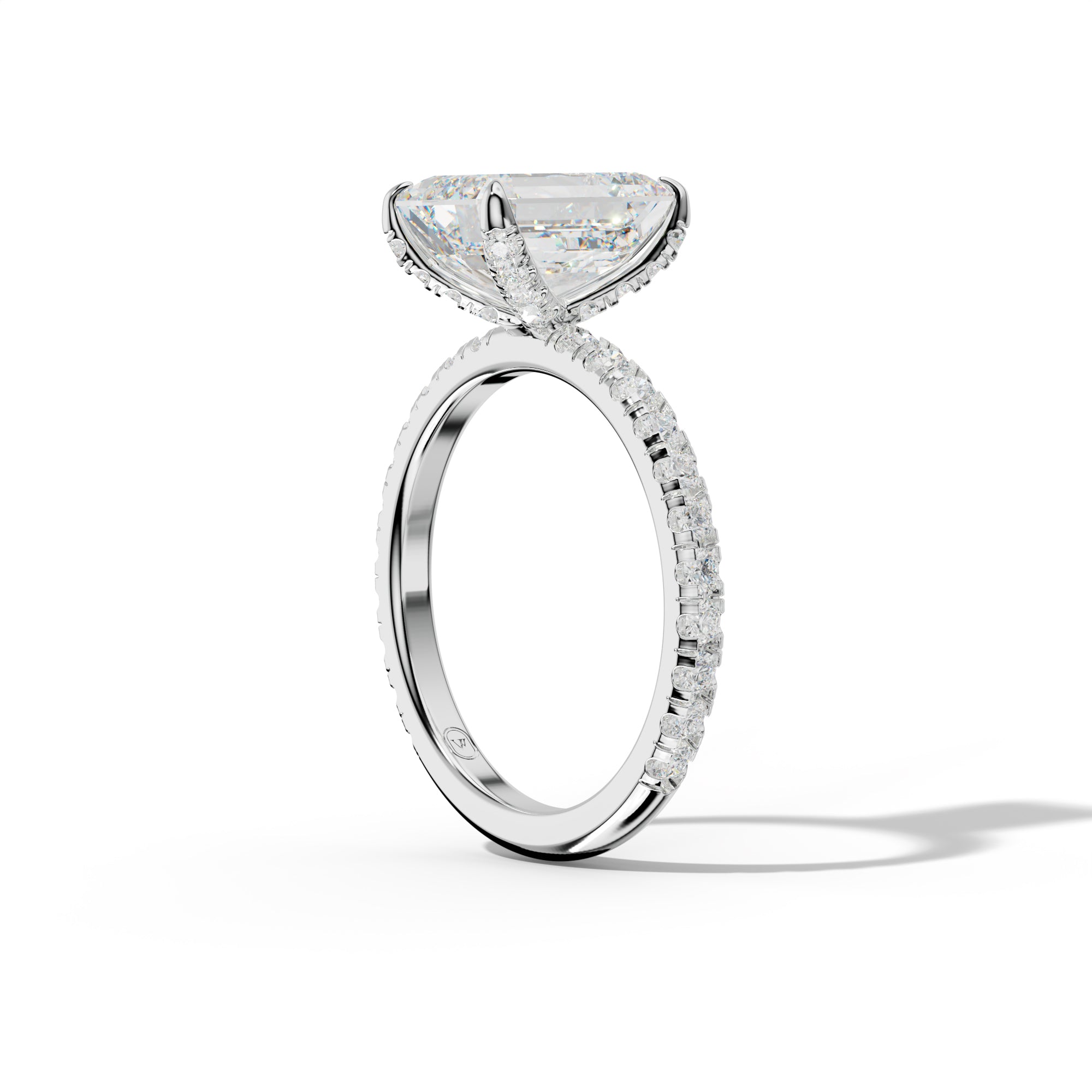 Lucy Emerald Cut Engagement Ring