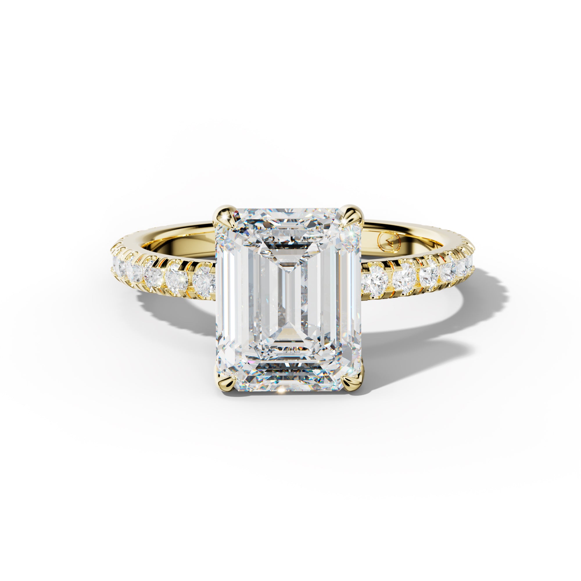 Lucy Emerald Cut Engagement Ring