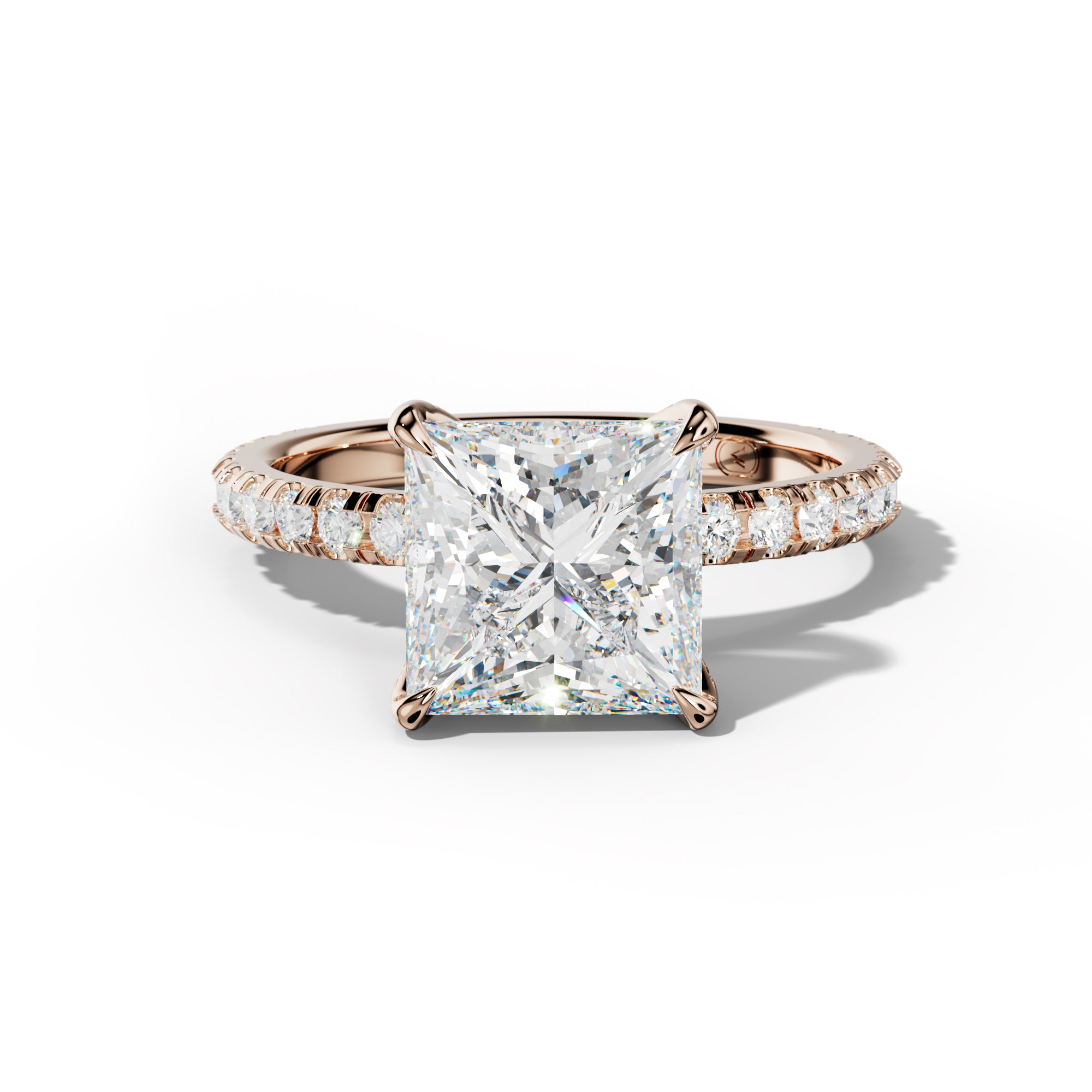 Lucy Princess Cut Engagement Ring