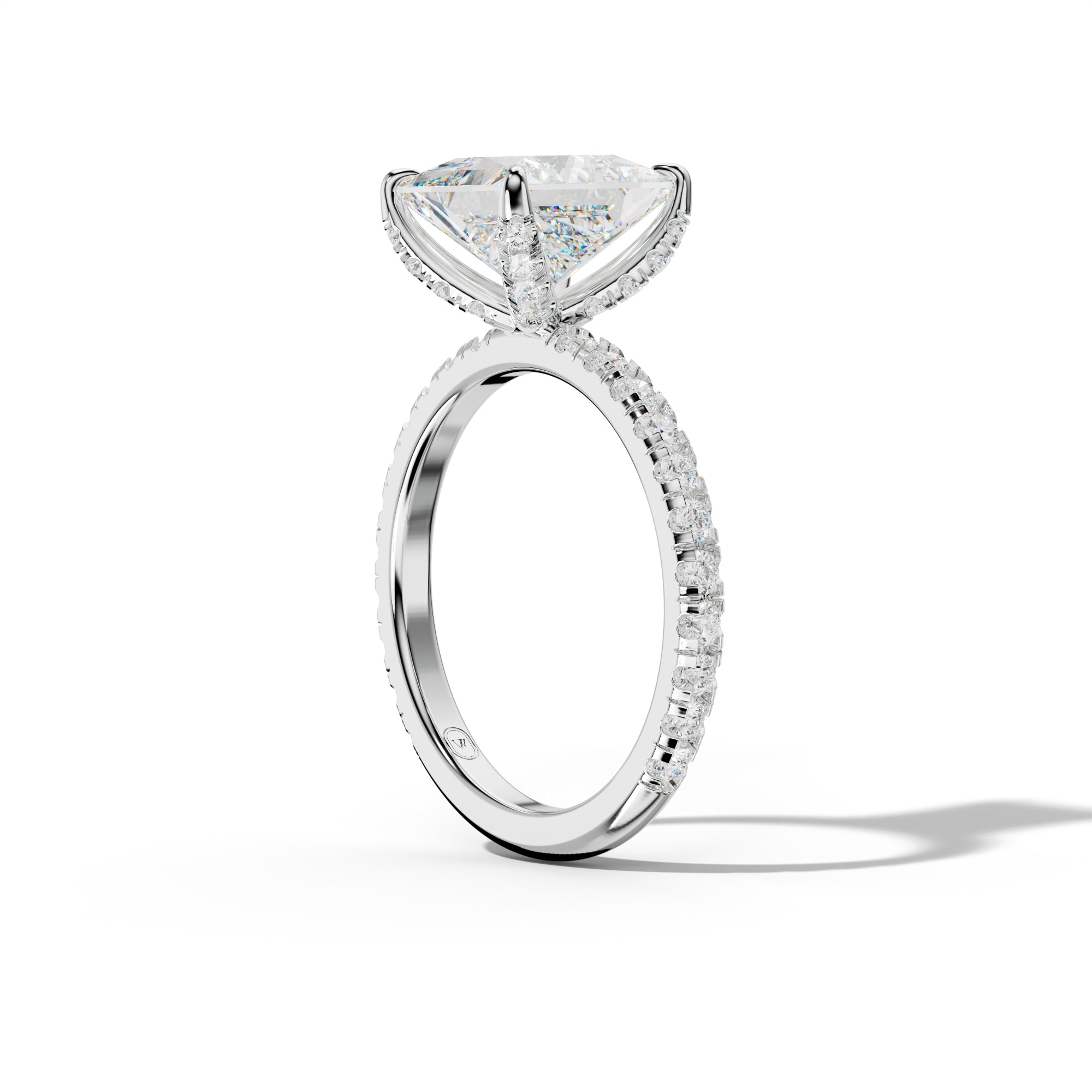 Lucy Princess Cut Engagement Ring