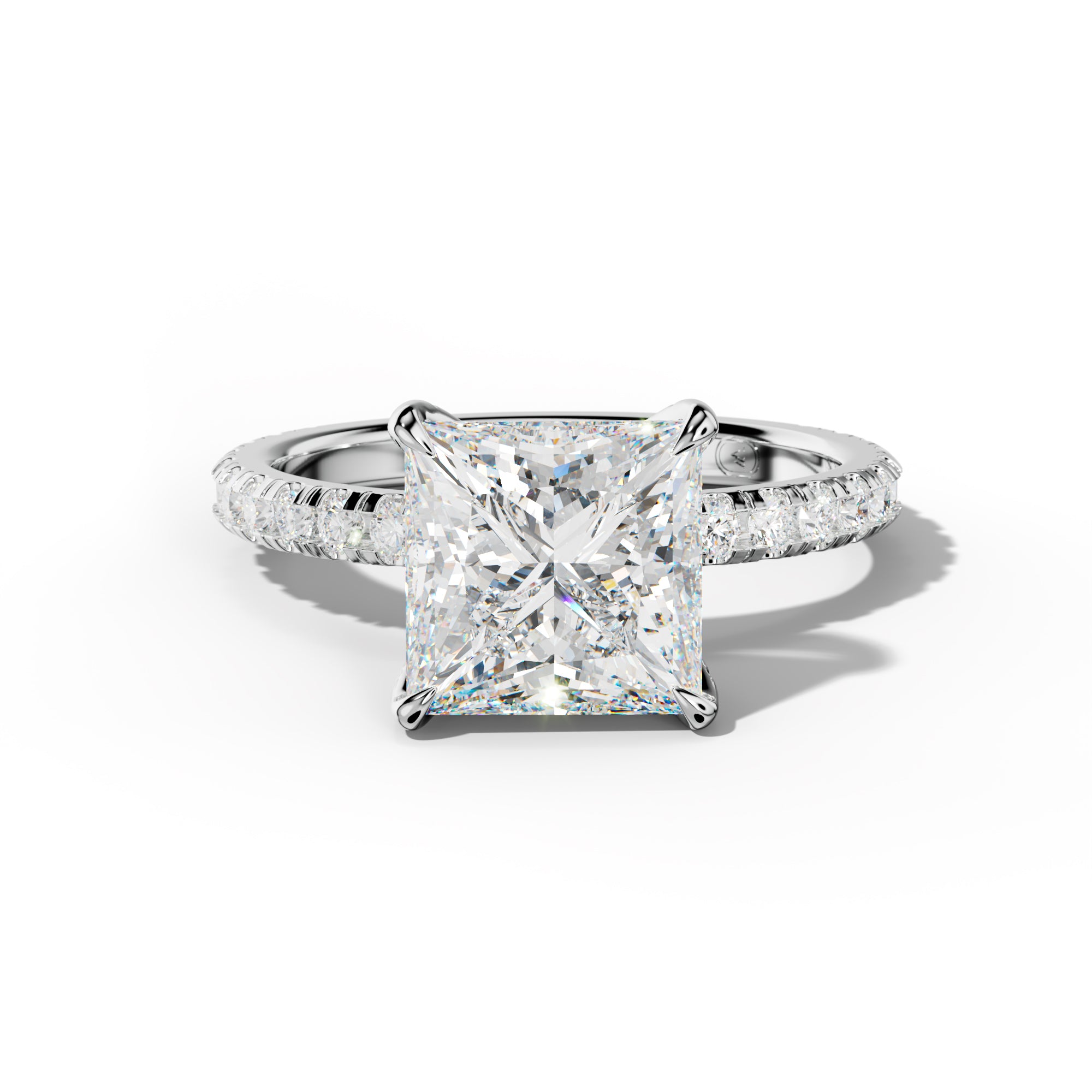 Lucy Princess Cut Engagement Ring