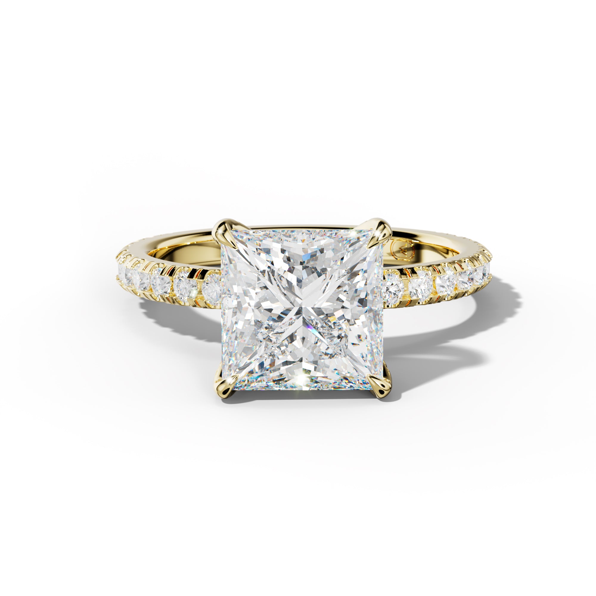 Lucy Princess Cut Engagement Ring