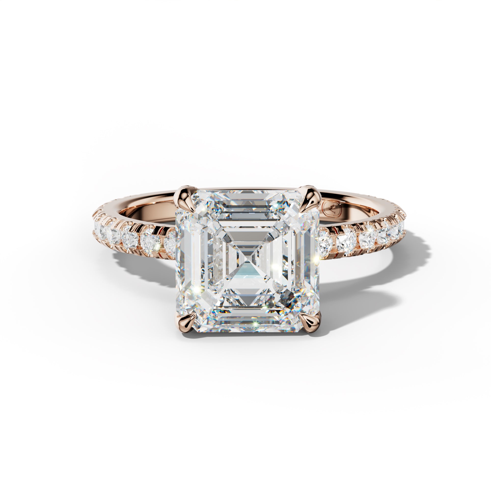 Lucy Asscher Cut Engagement Ring