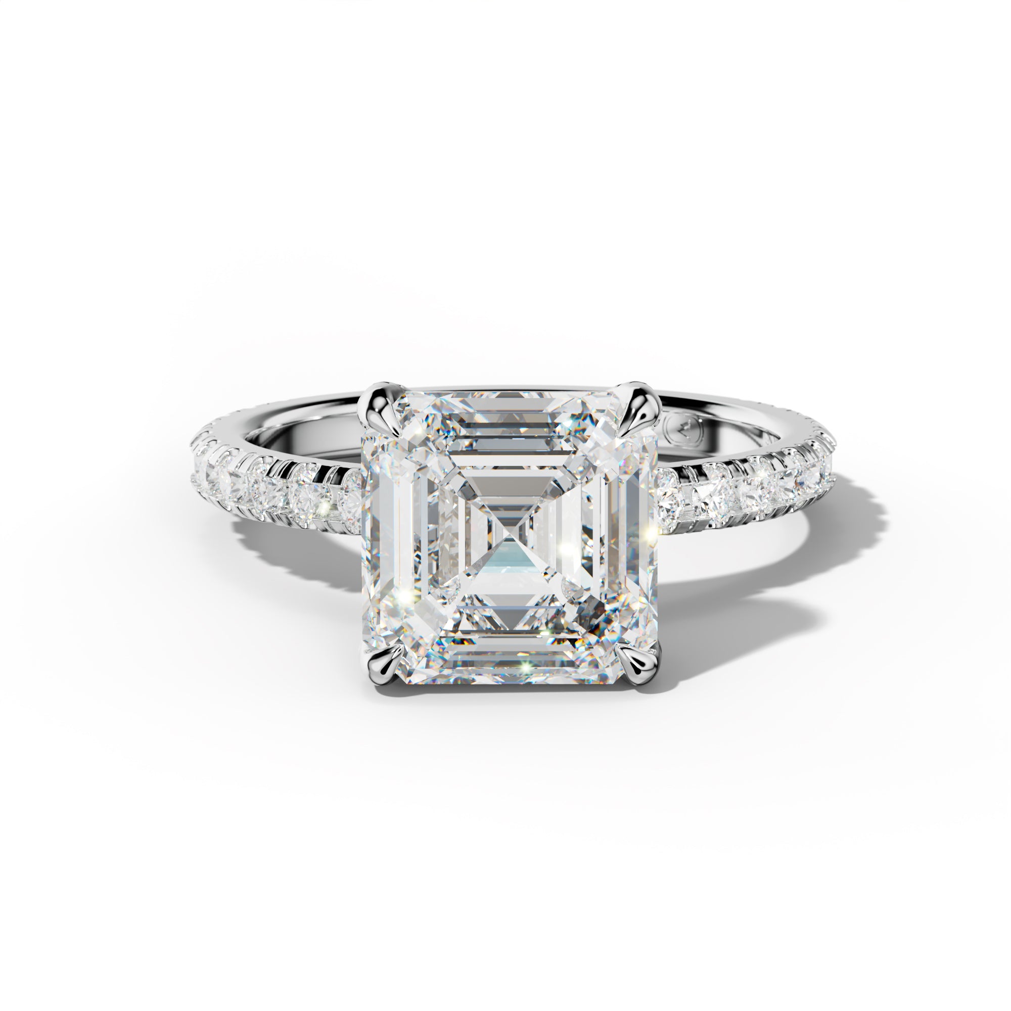 Lucy Asscher Cut Engagement Ring
