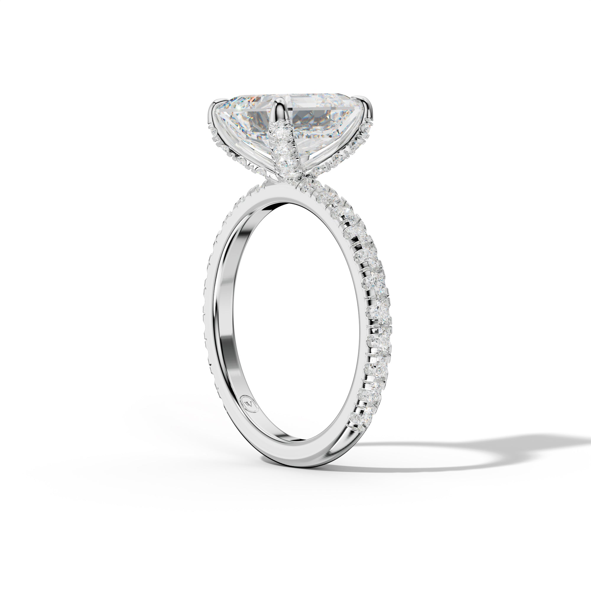 Lucy Asscher Cut Engagement Ring