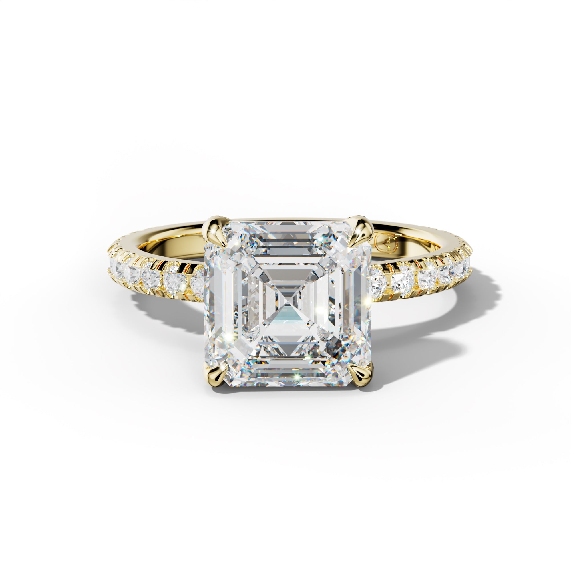 Lucy Asscher Cut Engagement Ring
