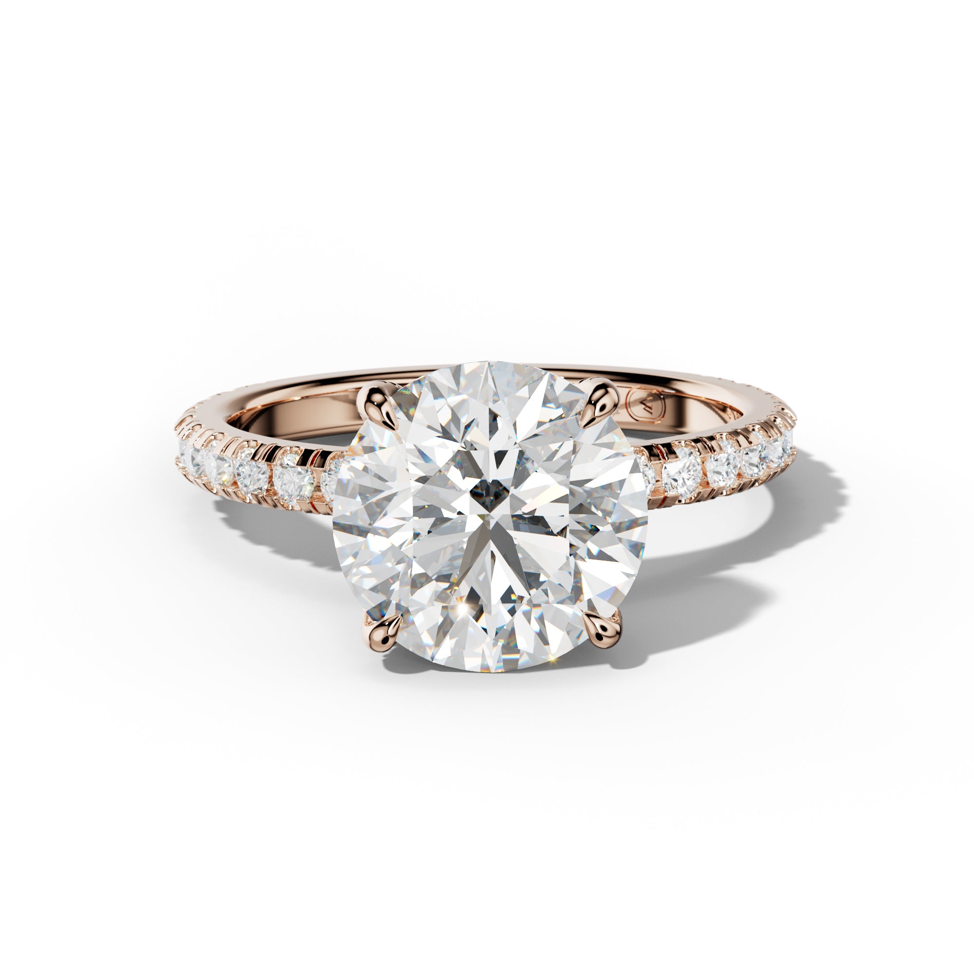 Lucy Round Diamond Engagement Ring