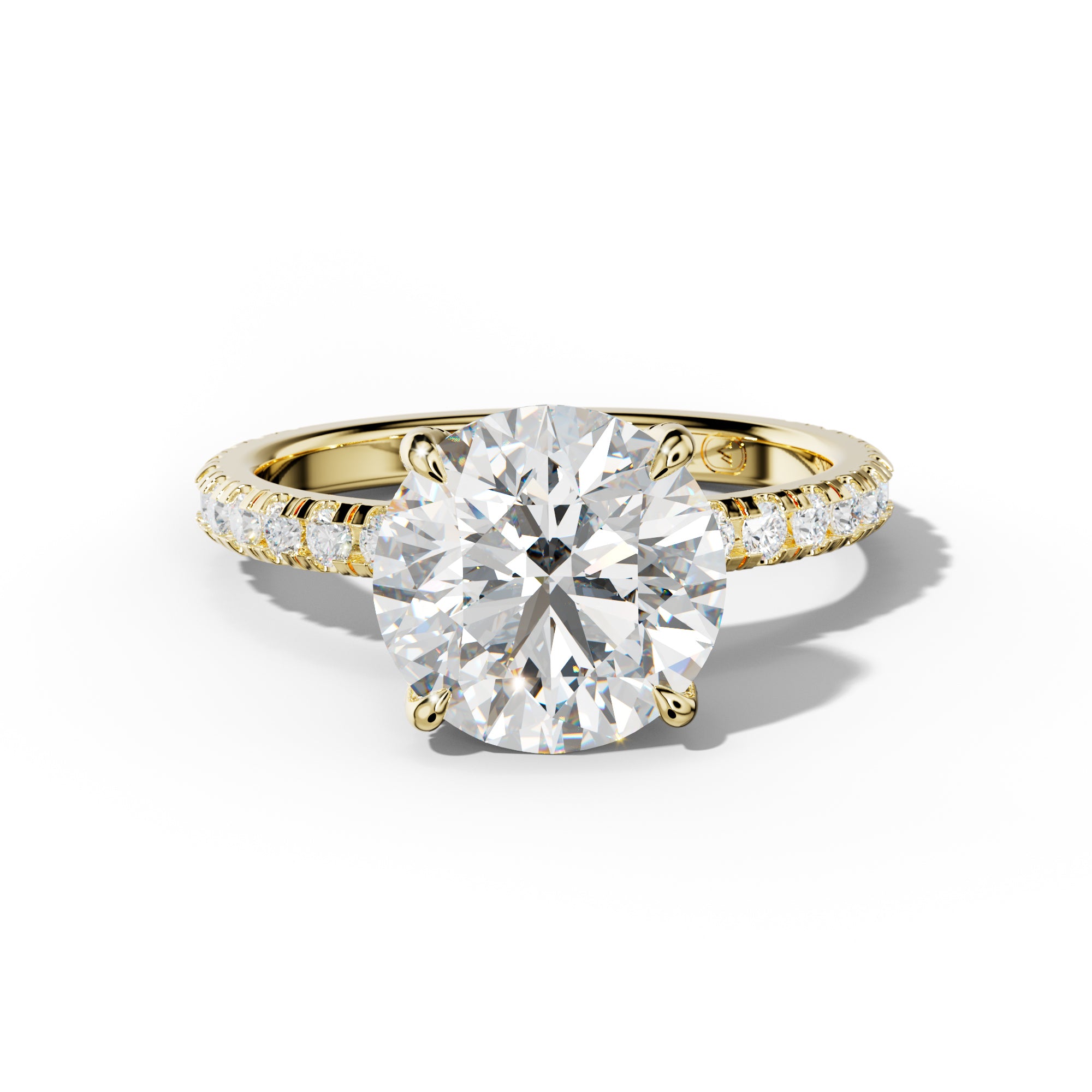 Lucy Round Diamond Engagement Ring