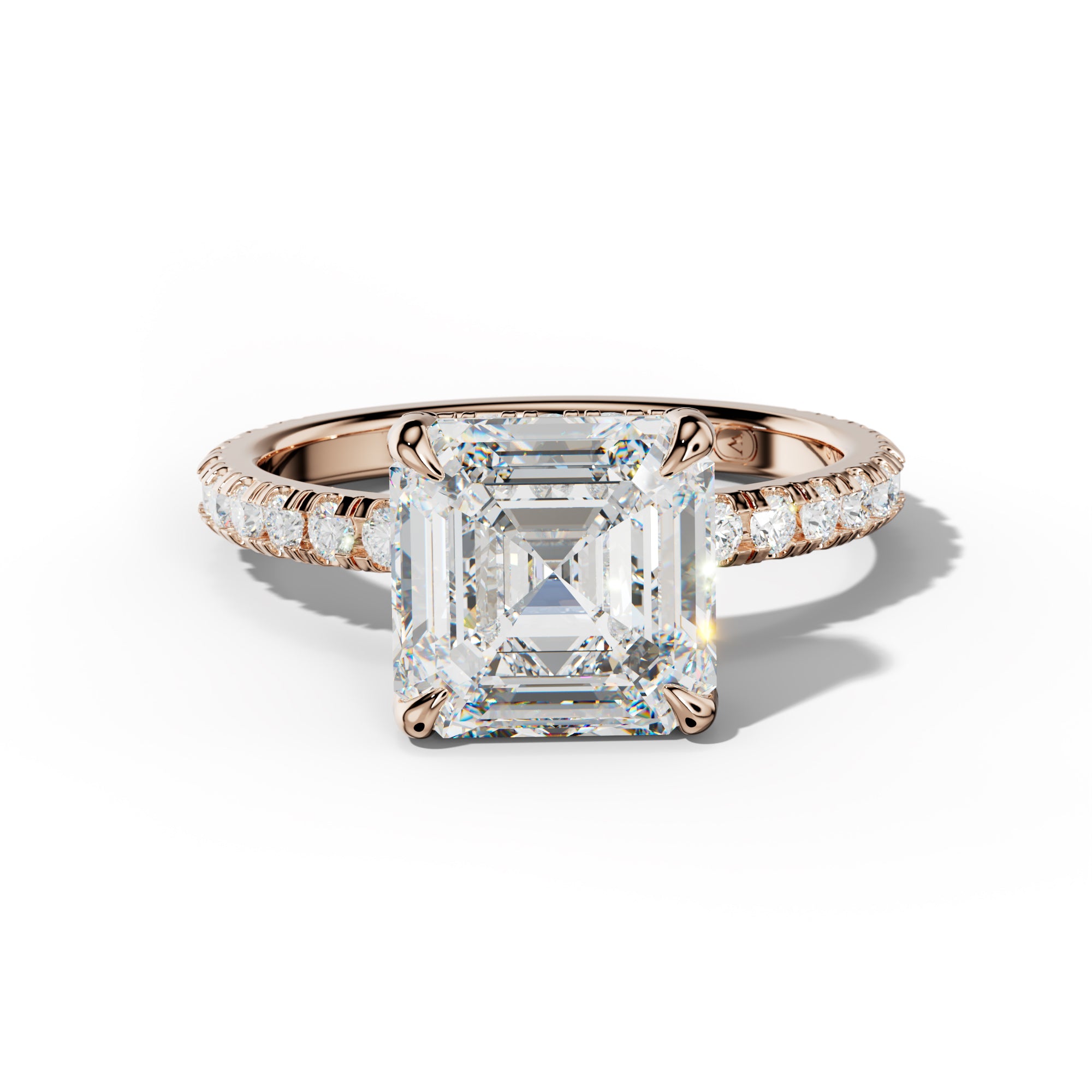 Juliet Asscher Cut Engagement Ring