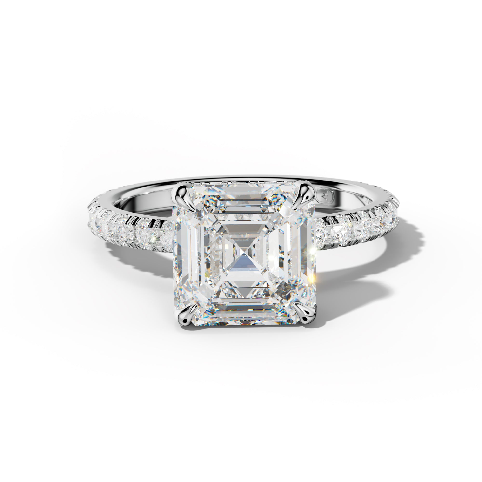 Juliet Asscher Cut Engagement Ring