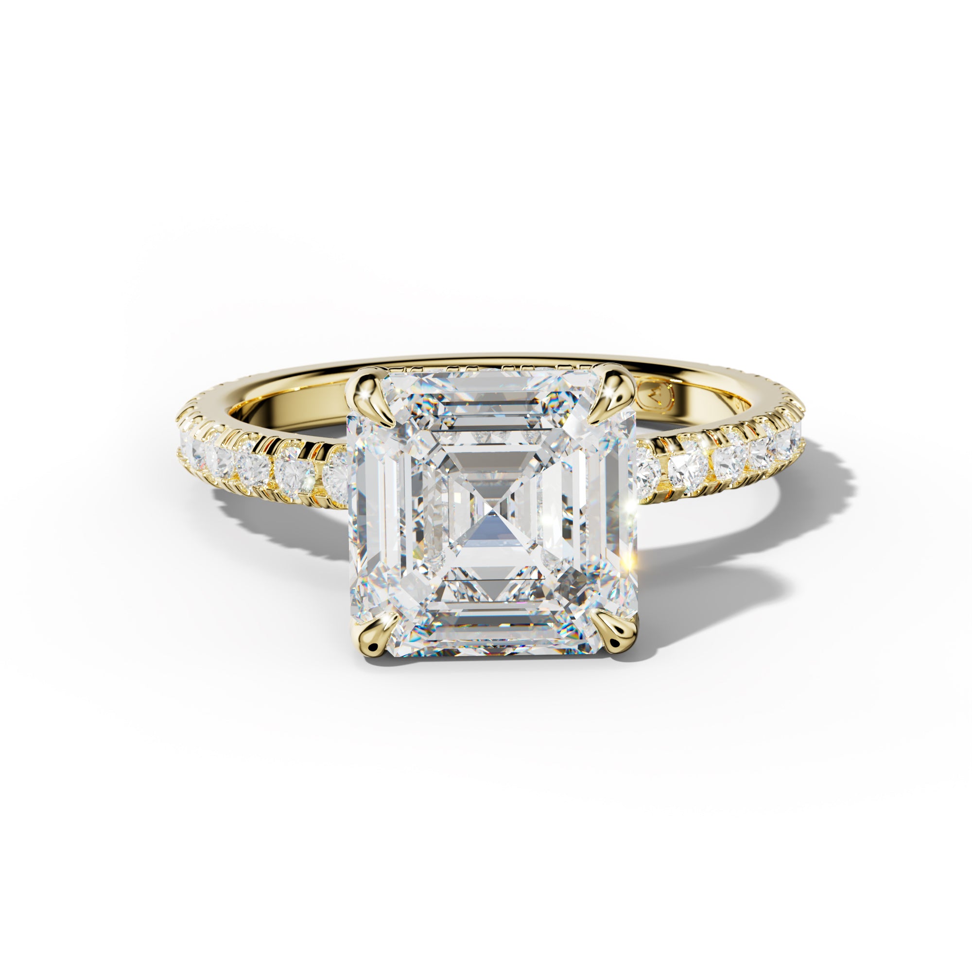 Juliet Asscher Cut Engagement Ring