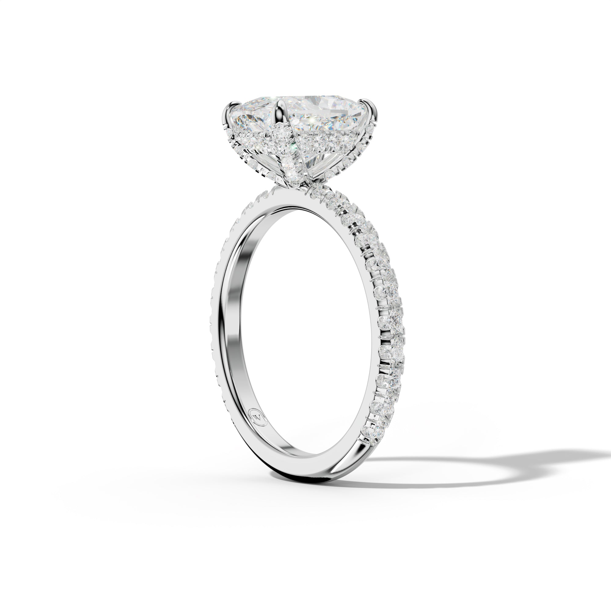 Juliet Elongated Cushion Cut Engagement Ring